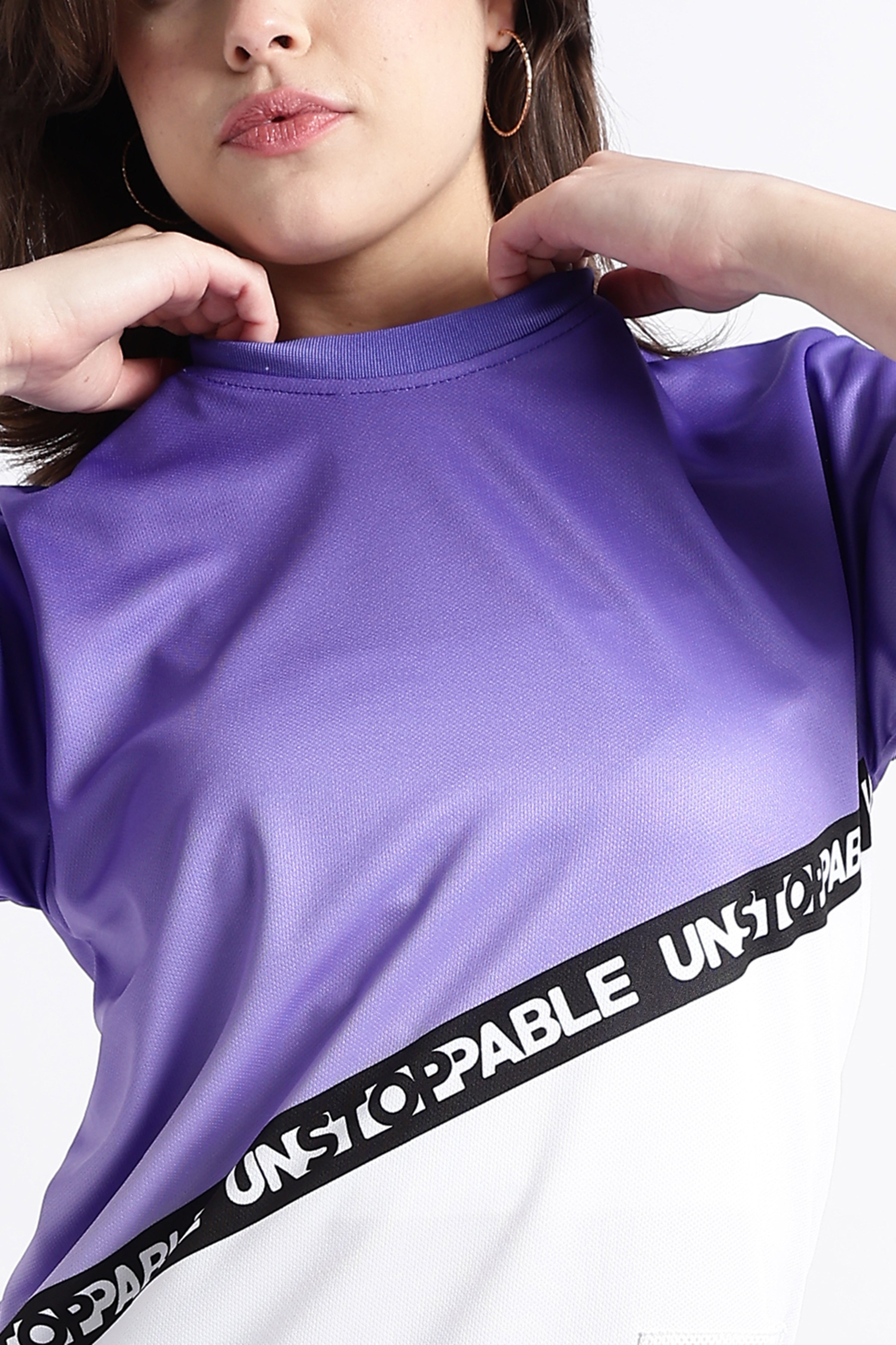 Purple & White Athletic jersey | Breathable Run Wear | One Step