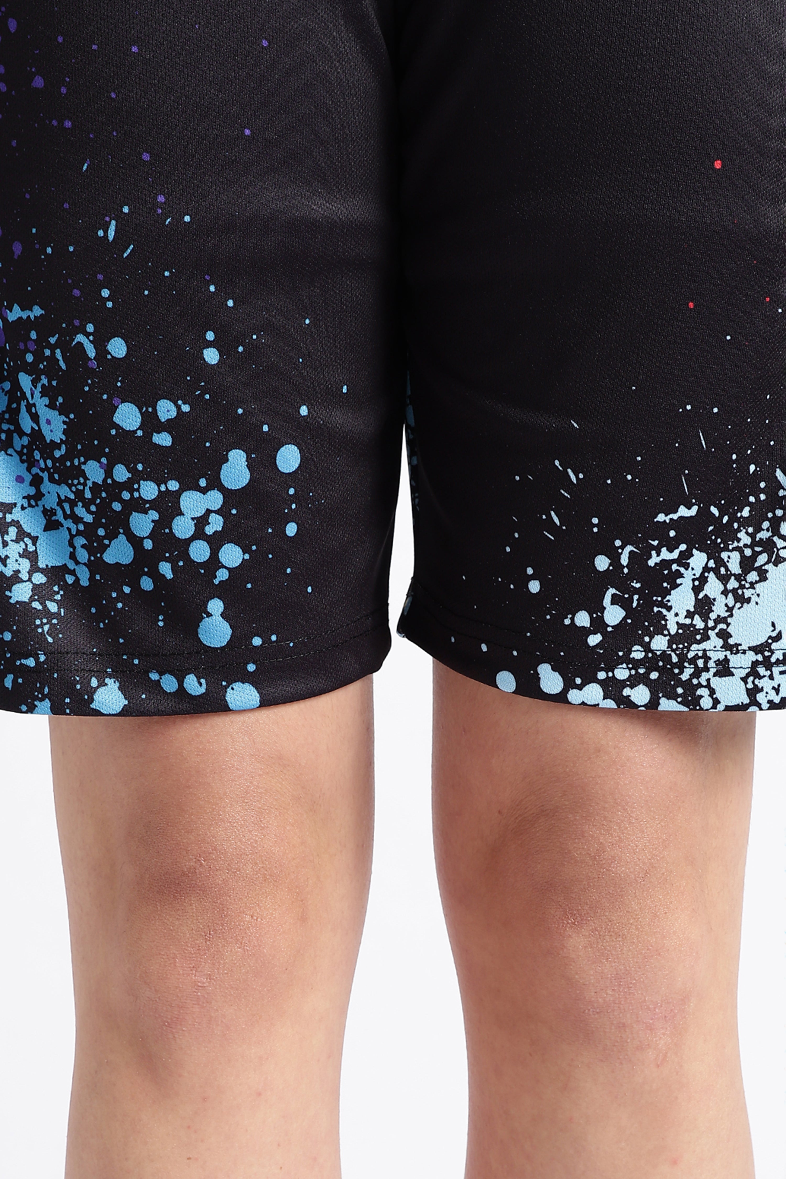 Black Paint Splatter Athletic Tee | Bold Gym Wear