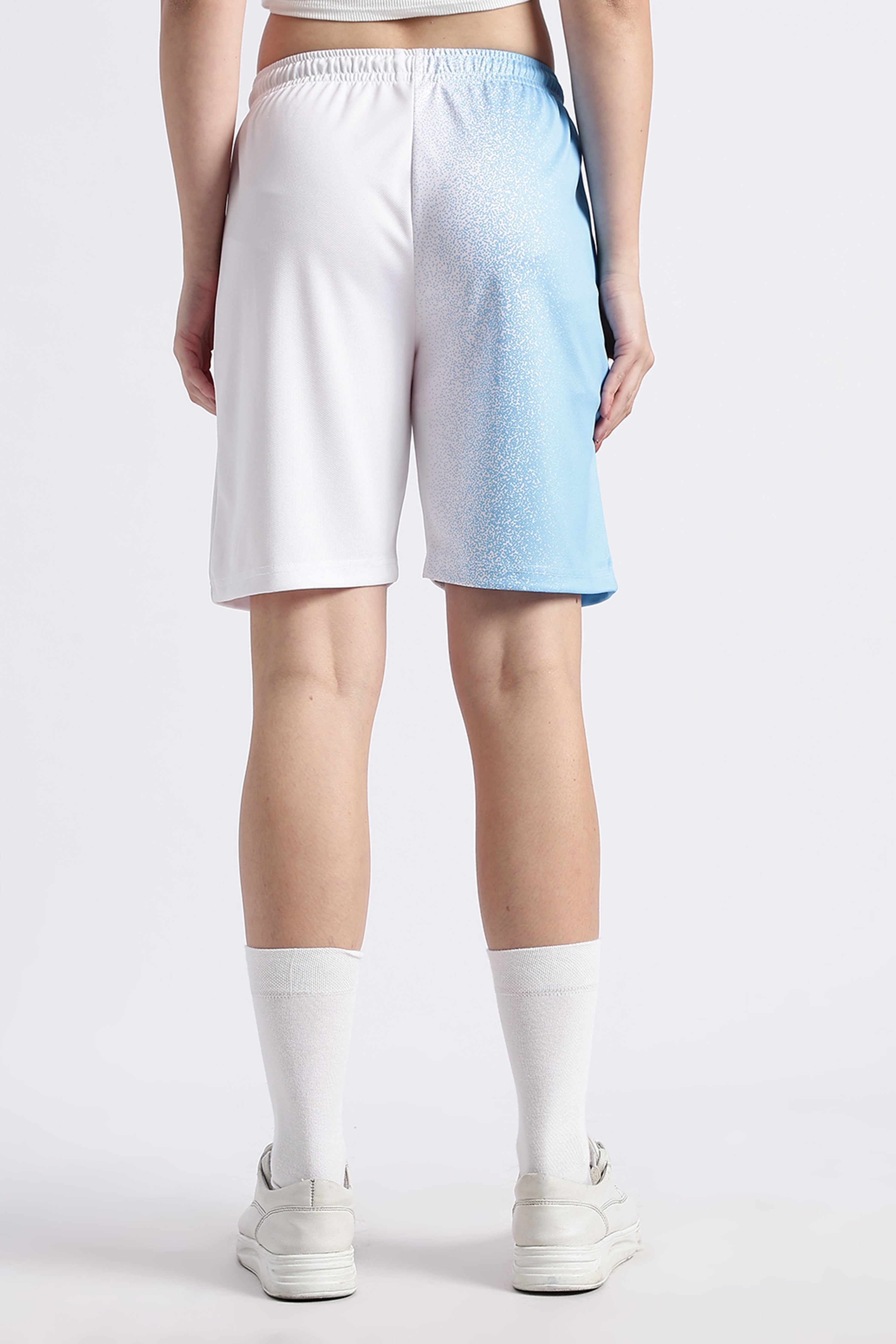 White & Blue Gradient XTEX Athletic Jersey | Lightweight Sportswear Tee