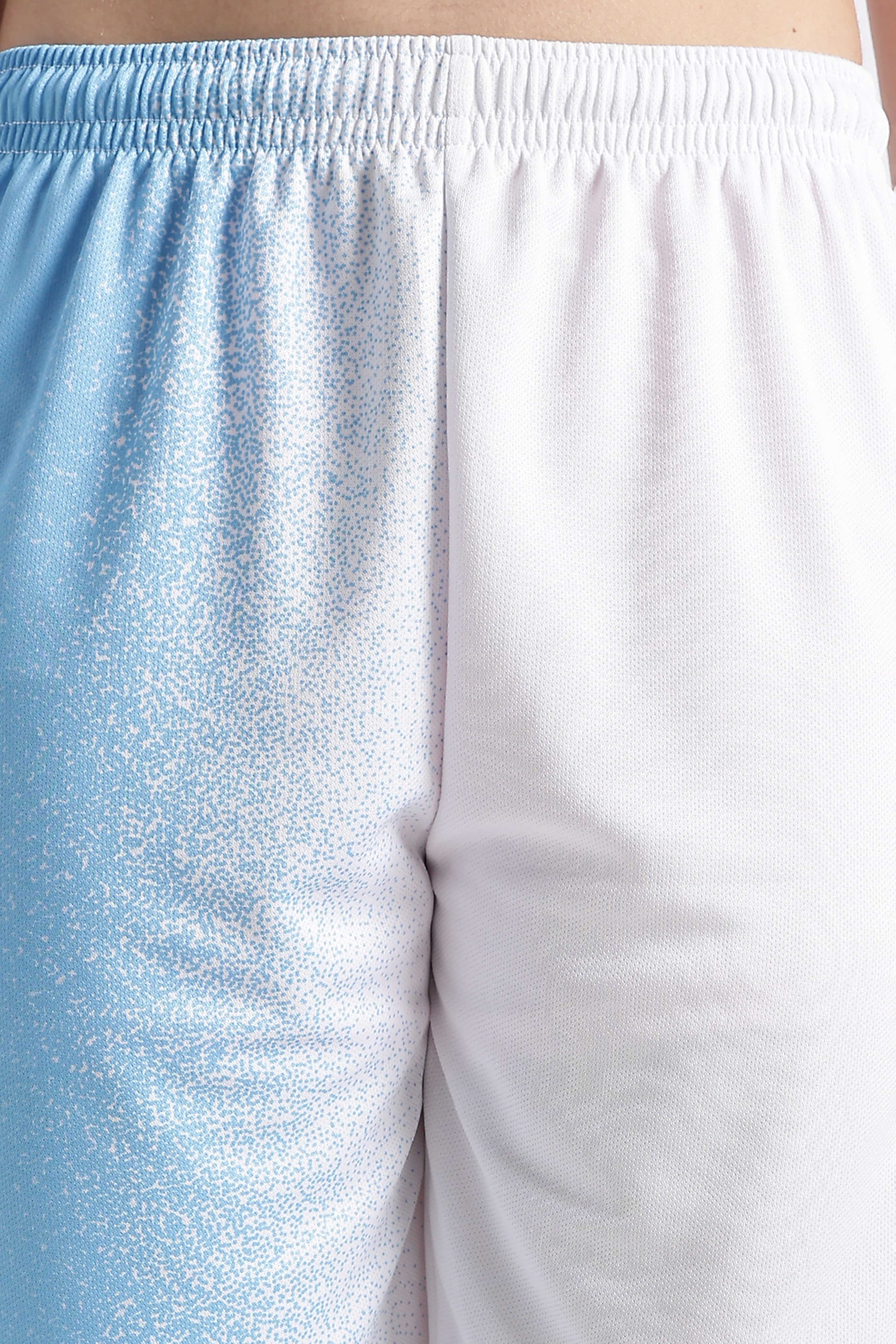 White & Blue Gradient XTEX Athletic Jersey | Lightweight Sportswear Tee