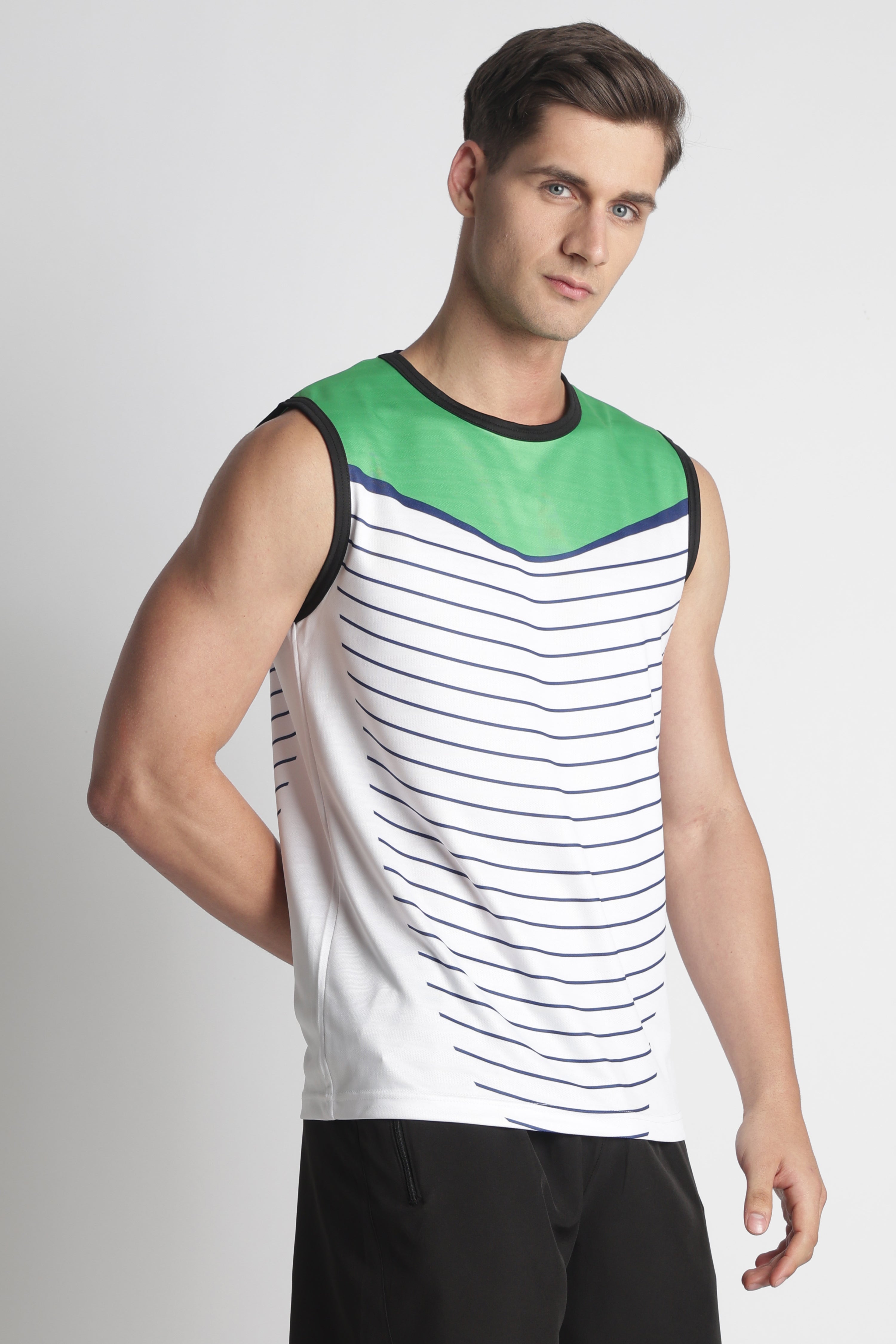 XTEX Stripped Antimicrobial Tank Top