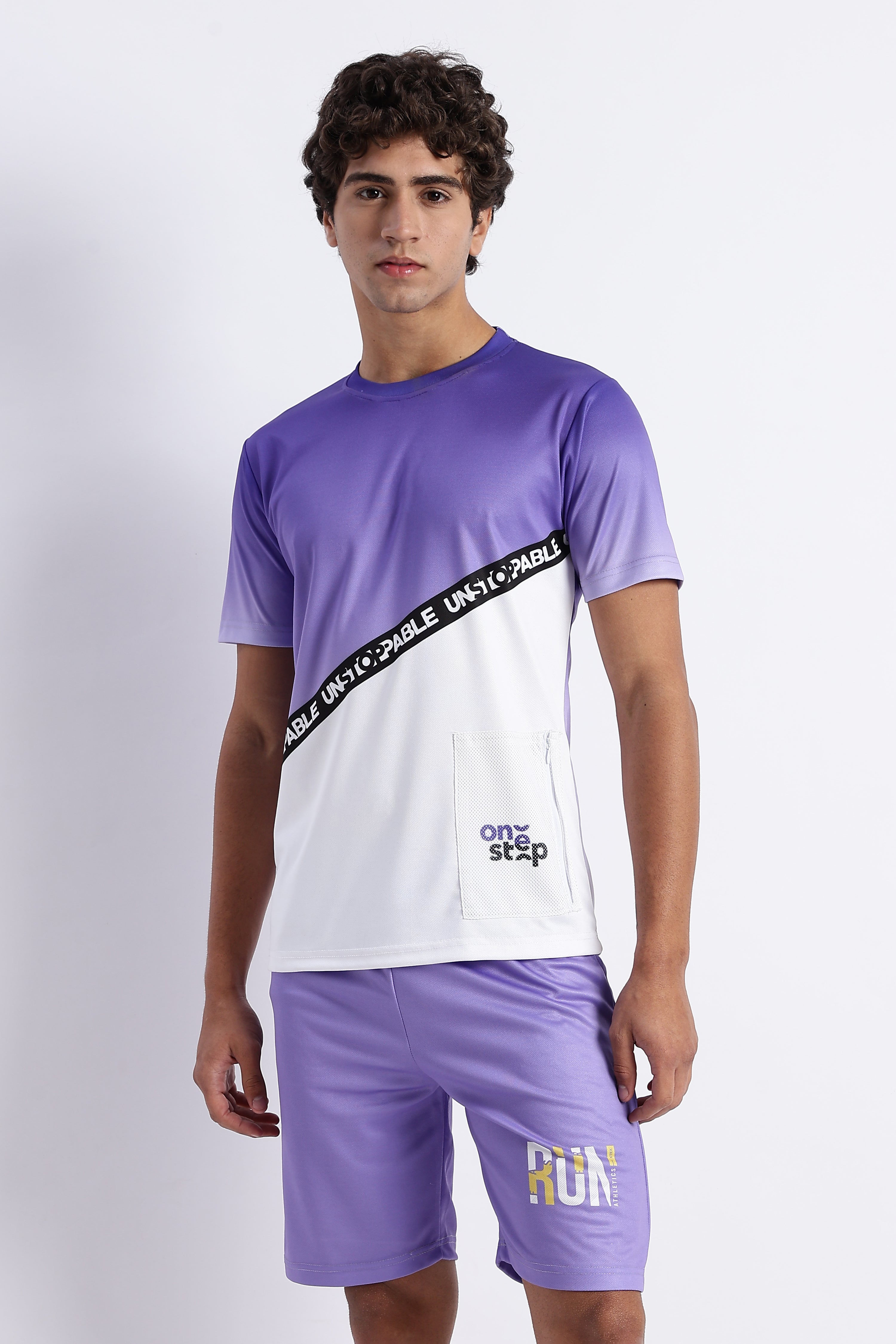 Purple UNSTOPPABLE Athletic Jersey – One Step Sporty Tee