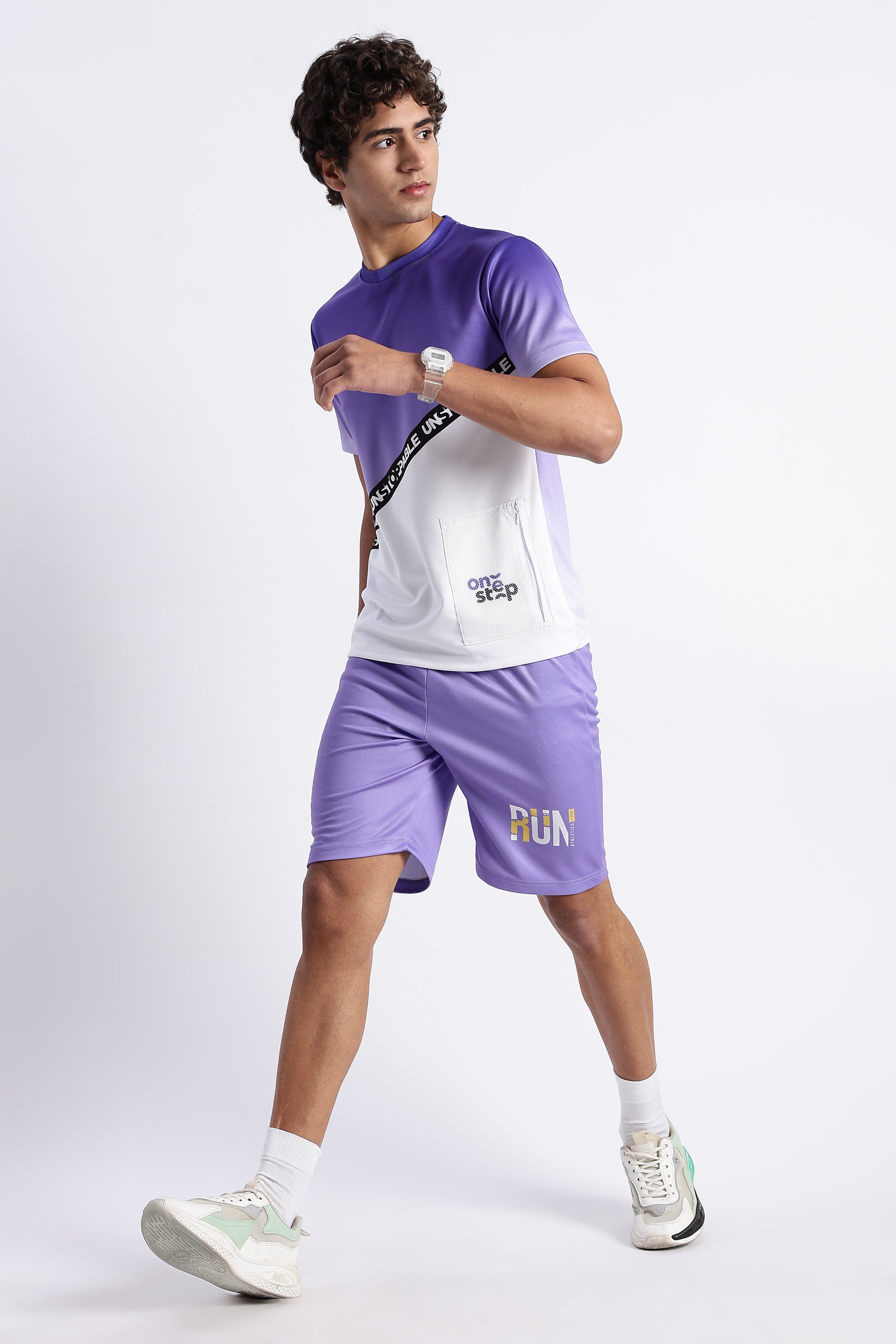 Purple UNSTOPPABLE Athletic Jersey – One Step Sporty Tee