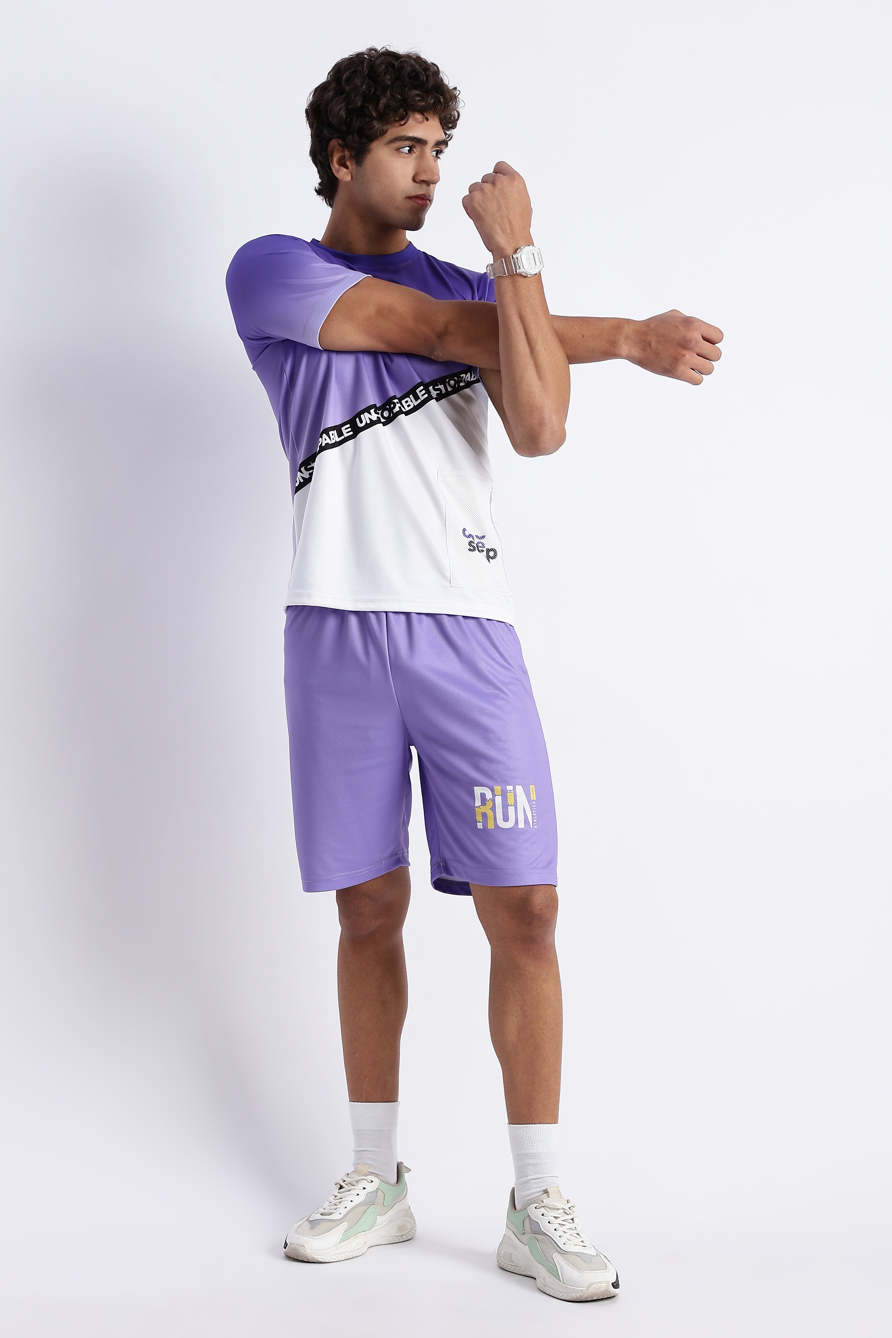 Purple UNSTOPPABLE Athletic Jersey – One Step Sporty Tee