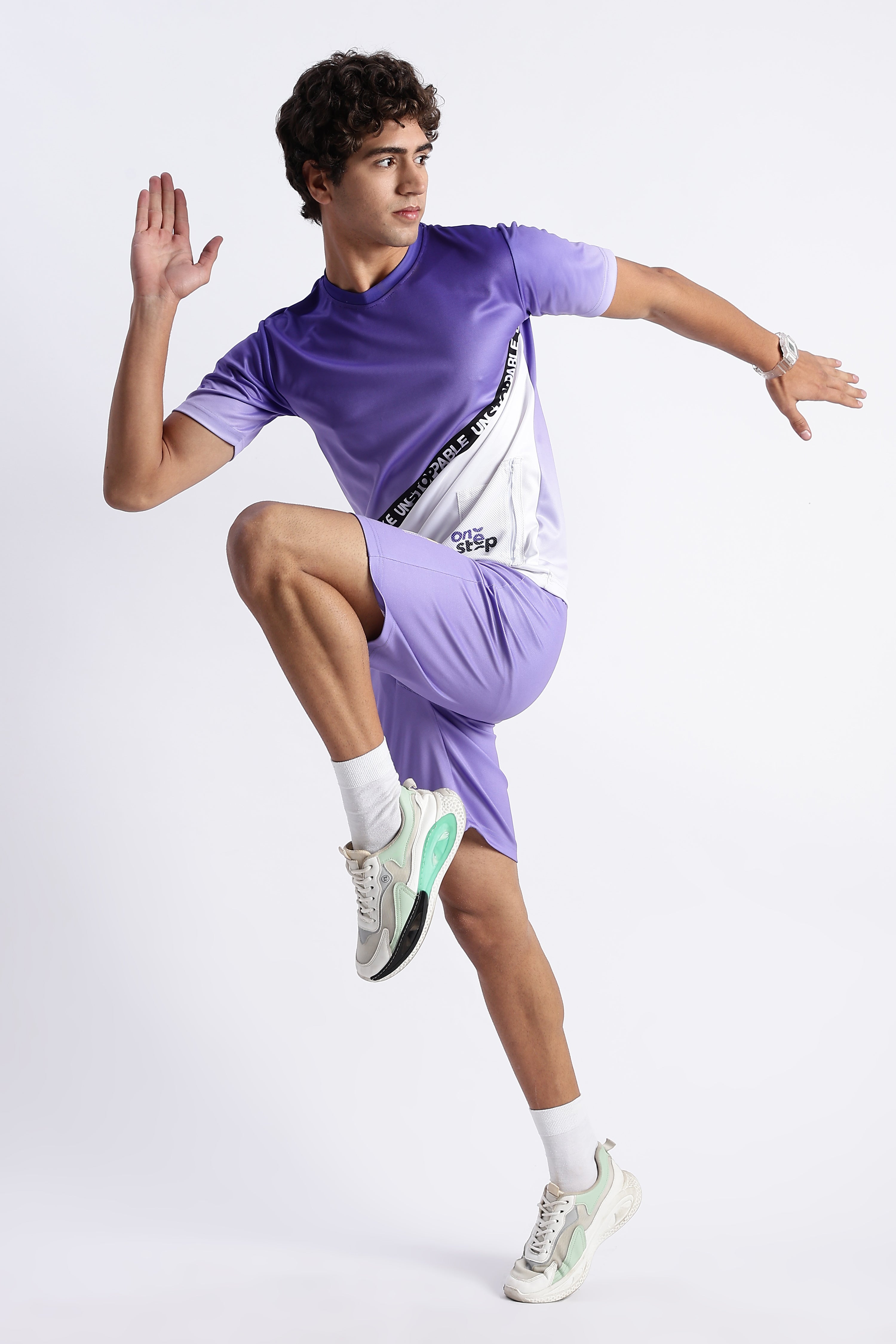 Purple UNSTOPPABLE Athletic Jersey – One Step Sporty Tee
