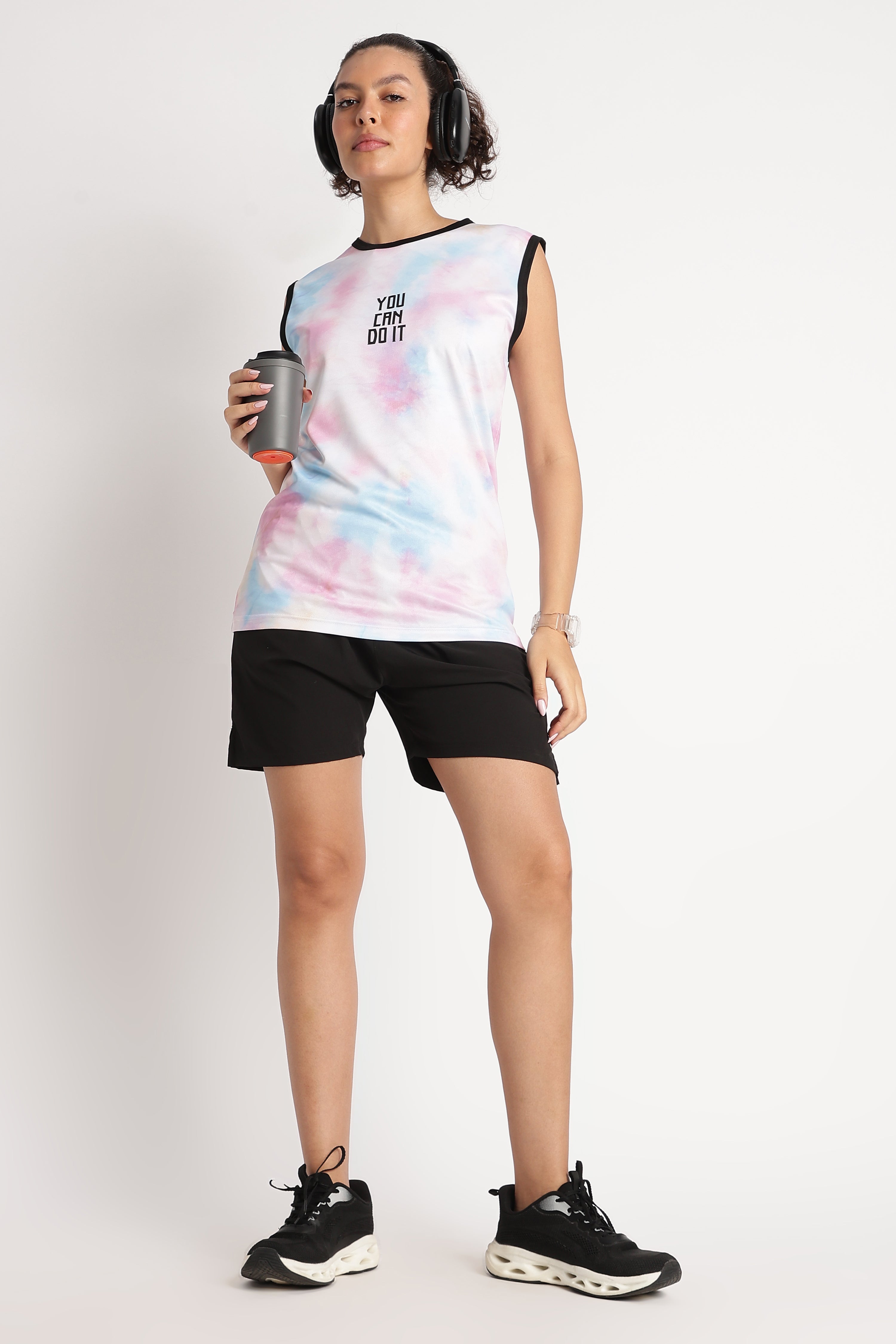 Motivational Tie-Dye Athletic Jersey | YOU CAN DO IT Sportswear Tee