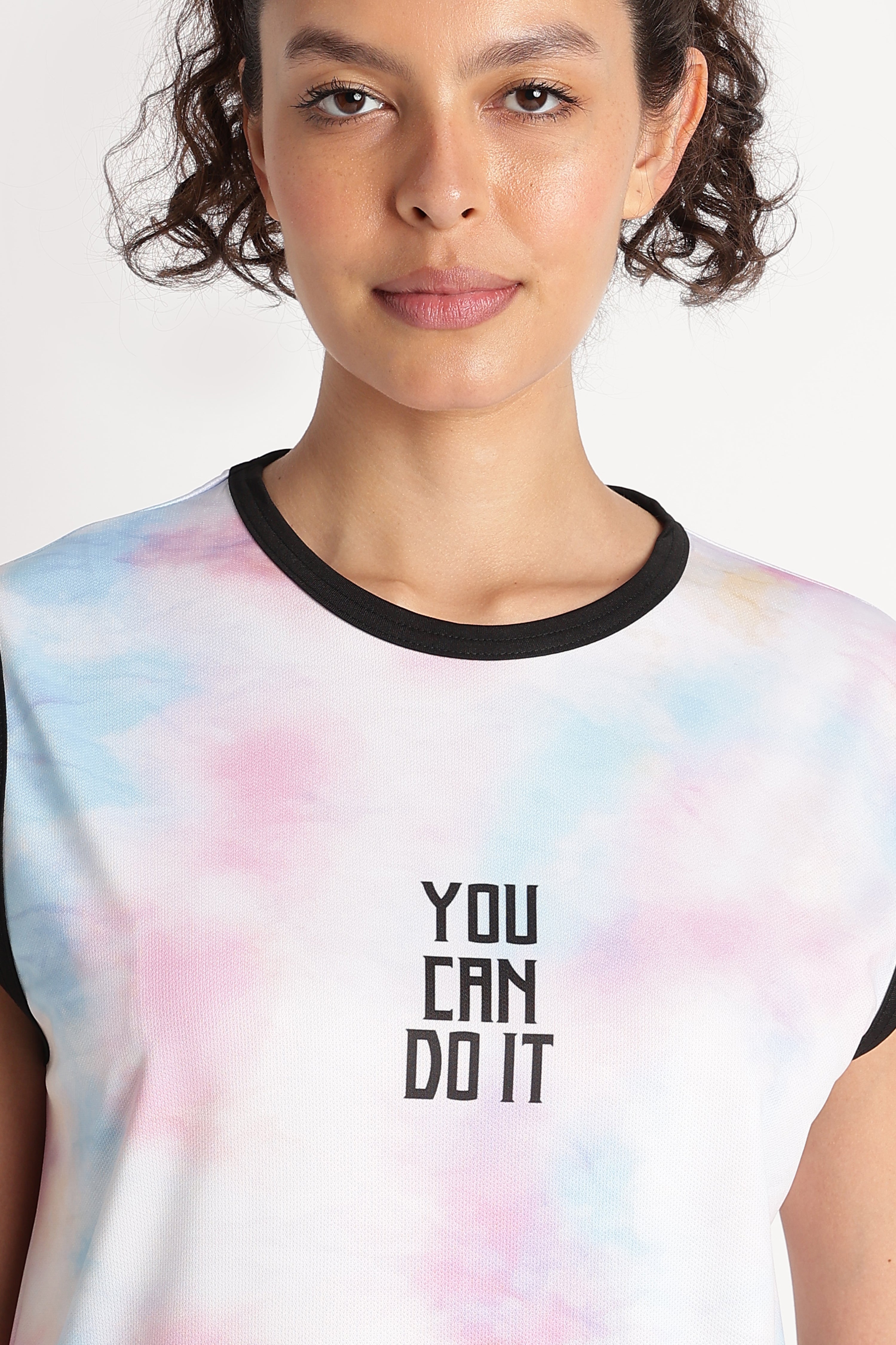 Motivational Tie-Dye Athletic Jersey | YOU CAN DO IT Sportswear Tee