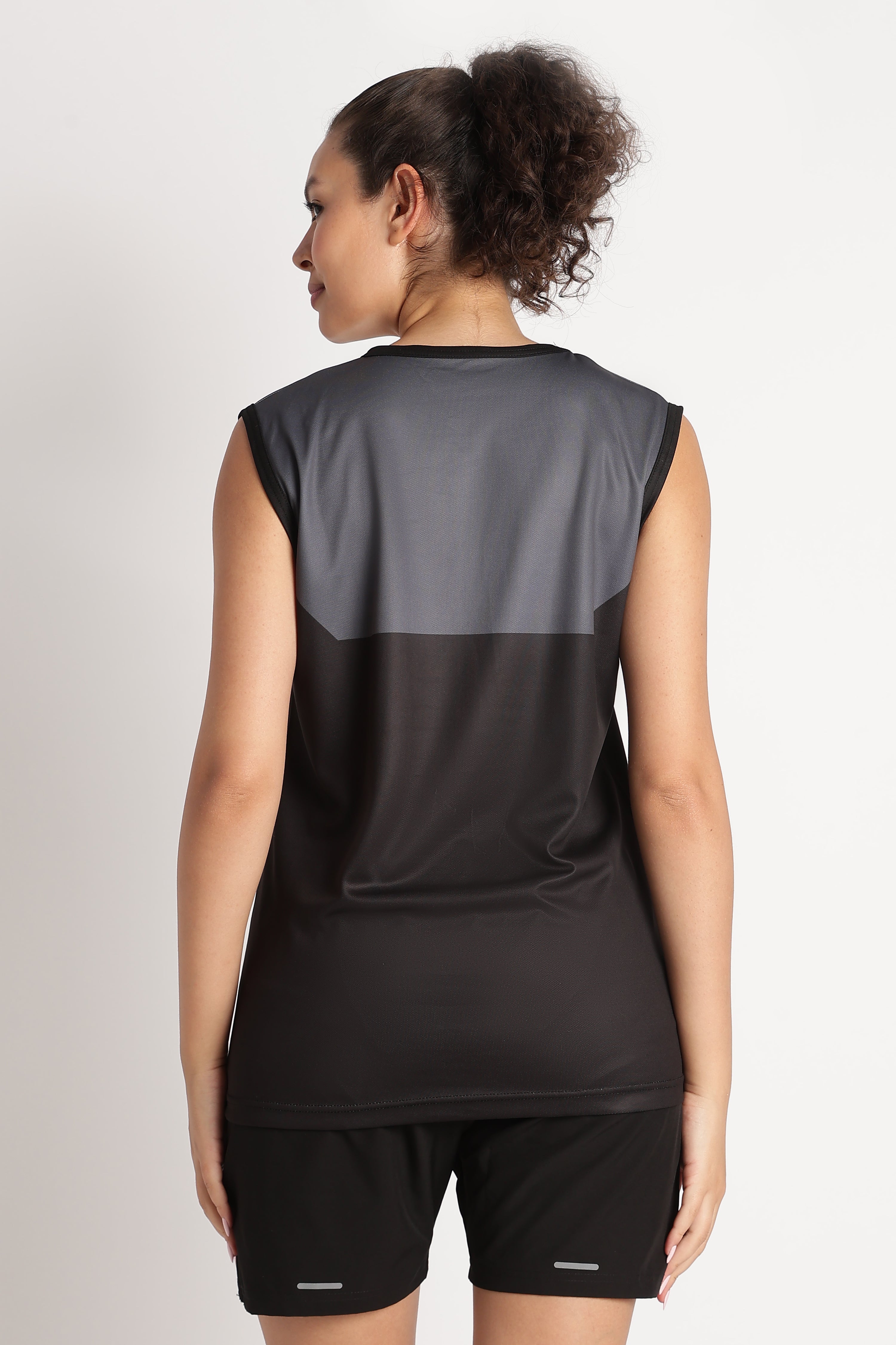 Motivational Sleeveless Athletic Jersey | DON'T QUIT Black Sportswear Tee