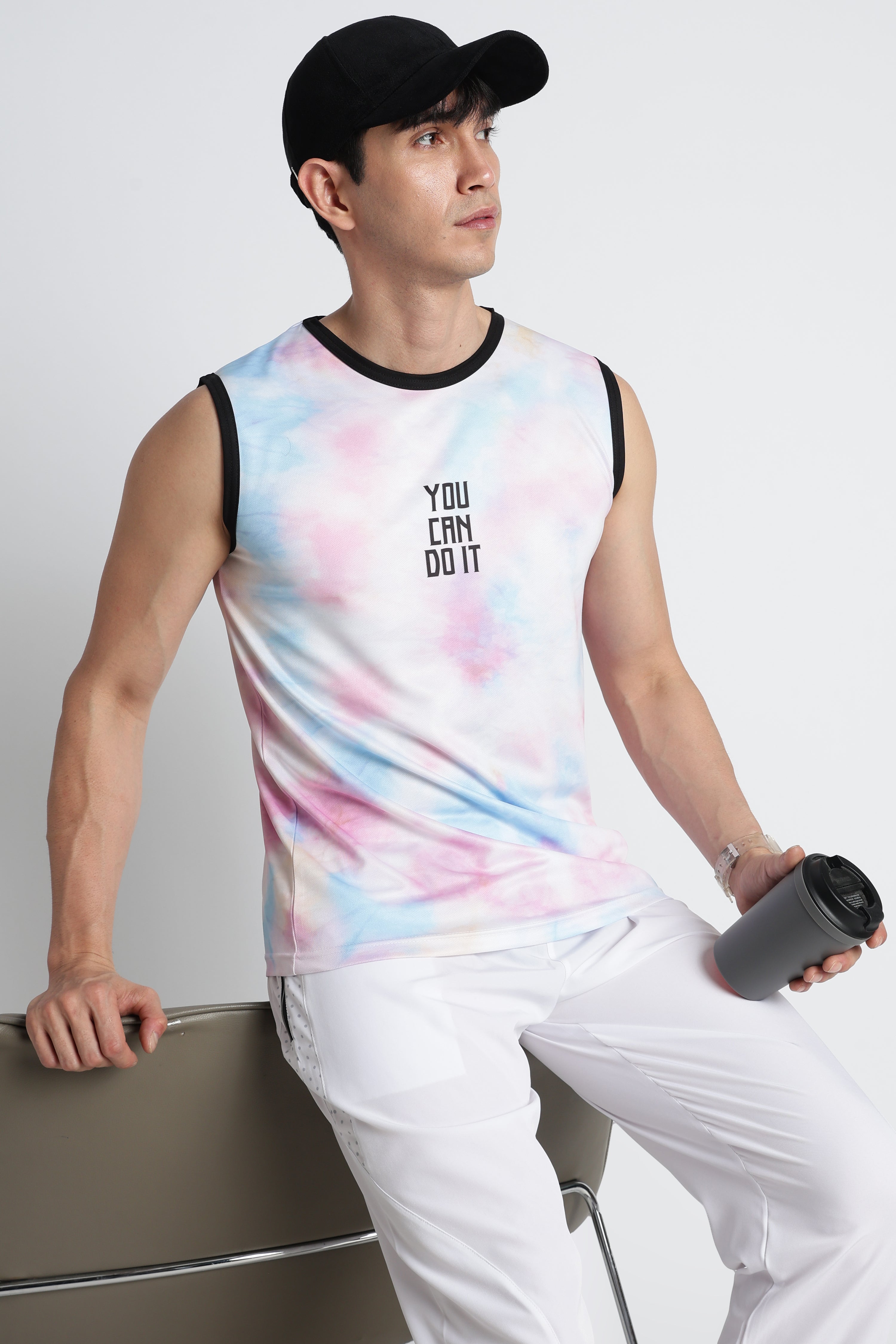 Tie-Dye Gym Tank Top – Breathable Activewear