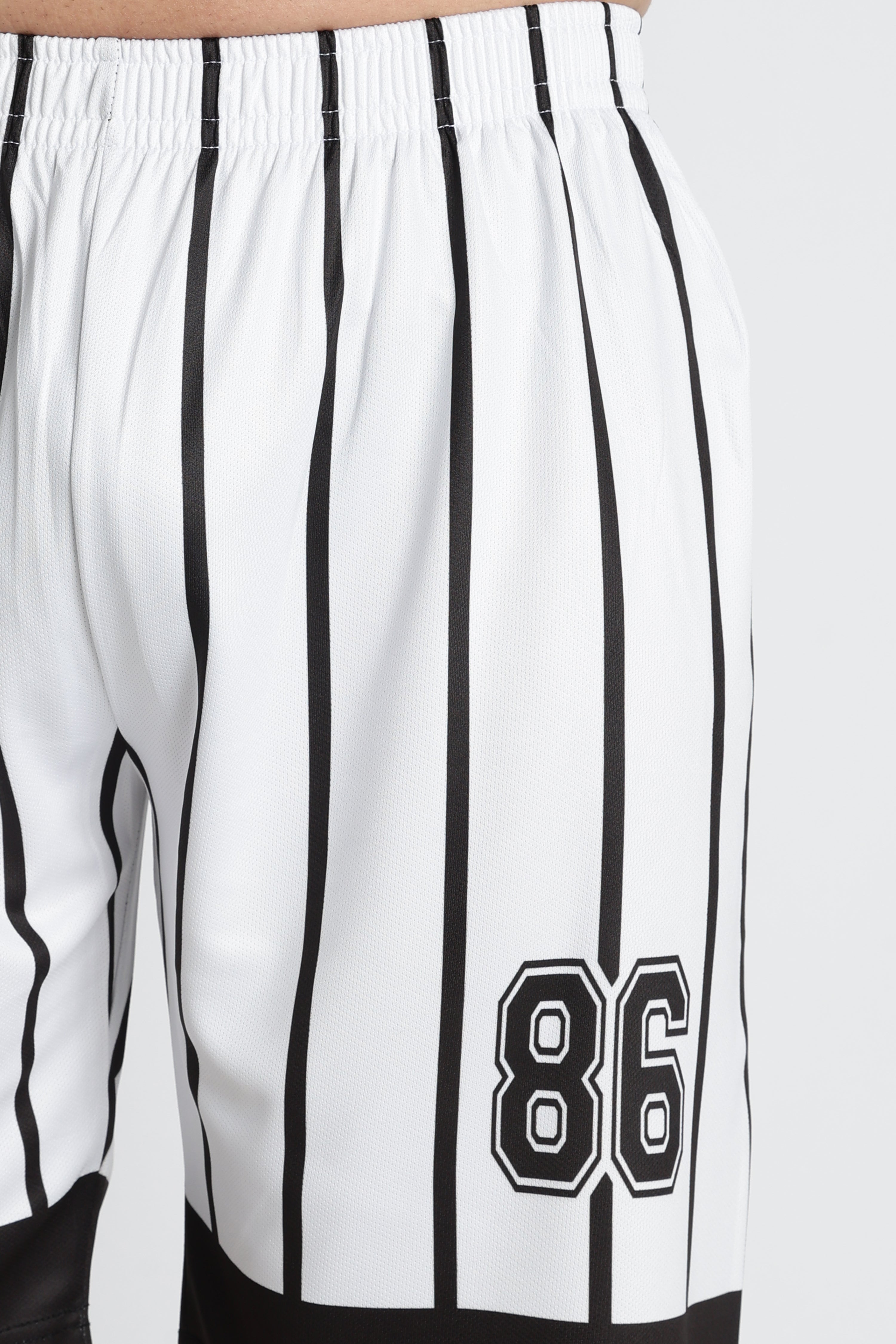 Black & White Striped Football Jersey – Performance Active Wear