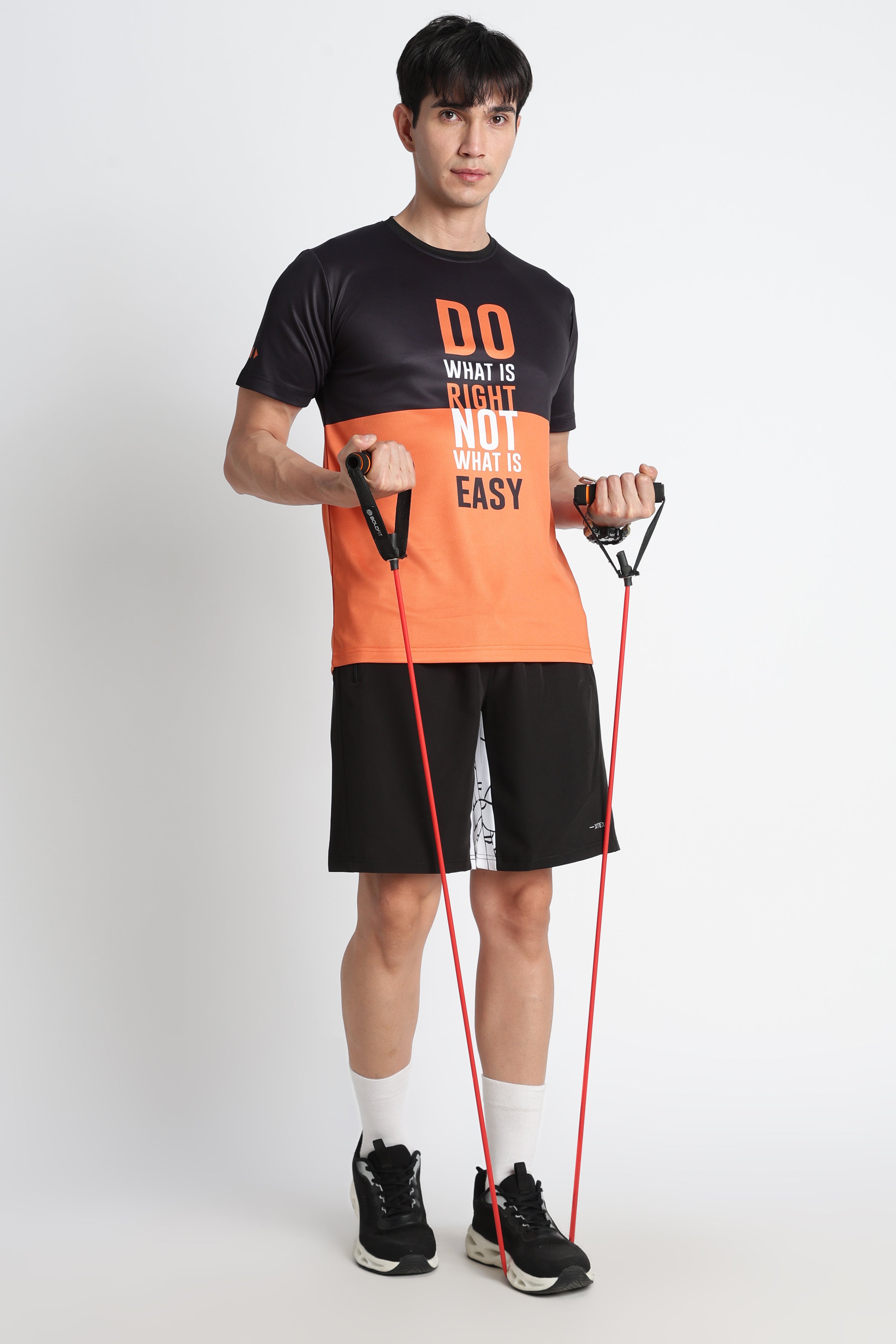Black-Orange Activewear Jersey – Stop. Pause . Play