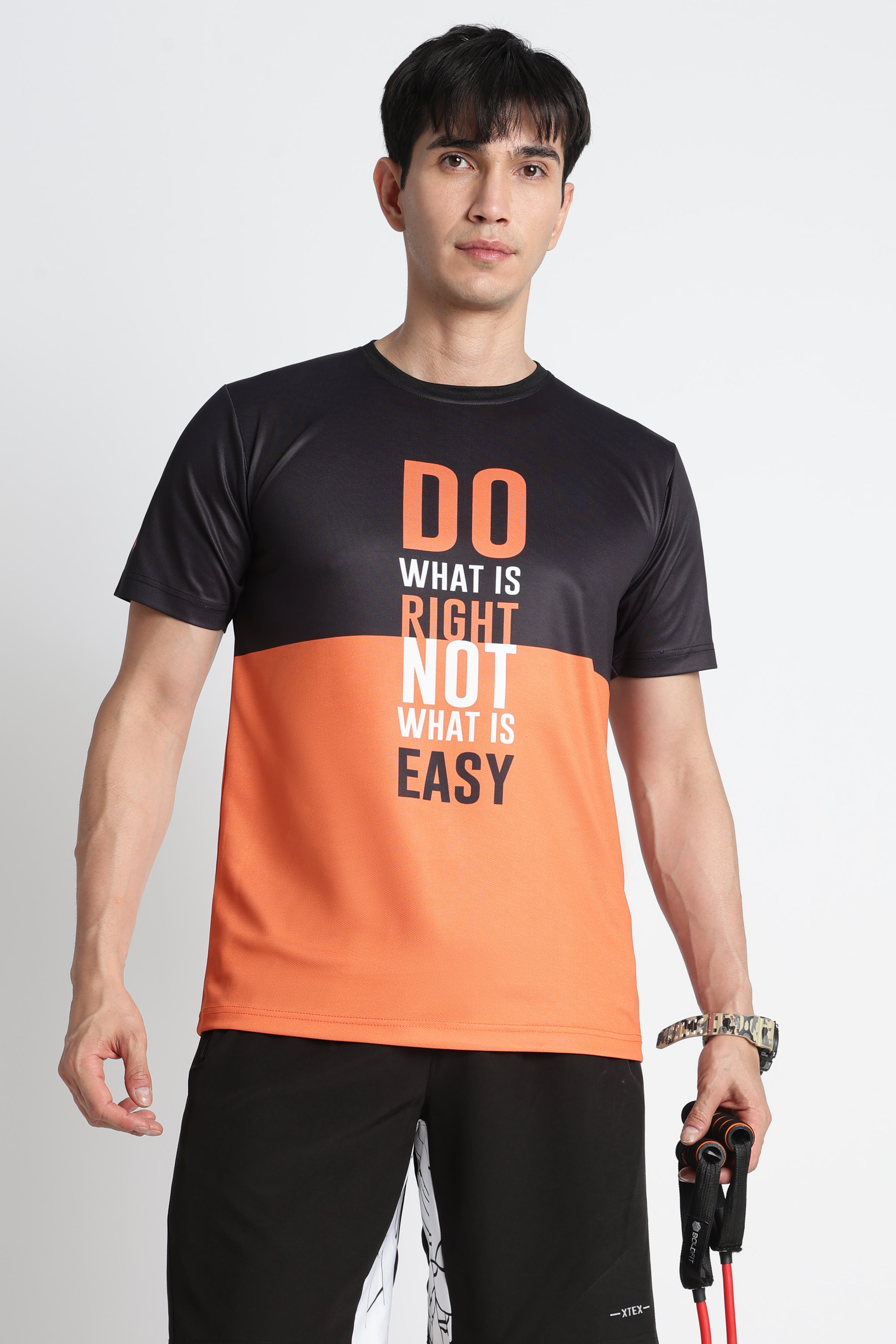 Black-Orange Activewear Jersey – Stop. Pause . Play