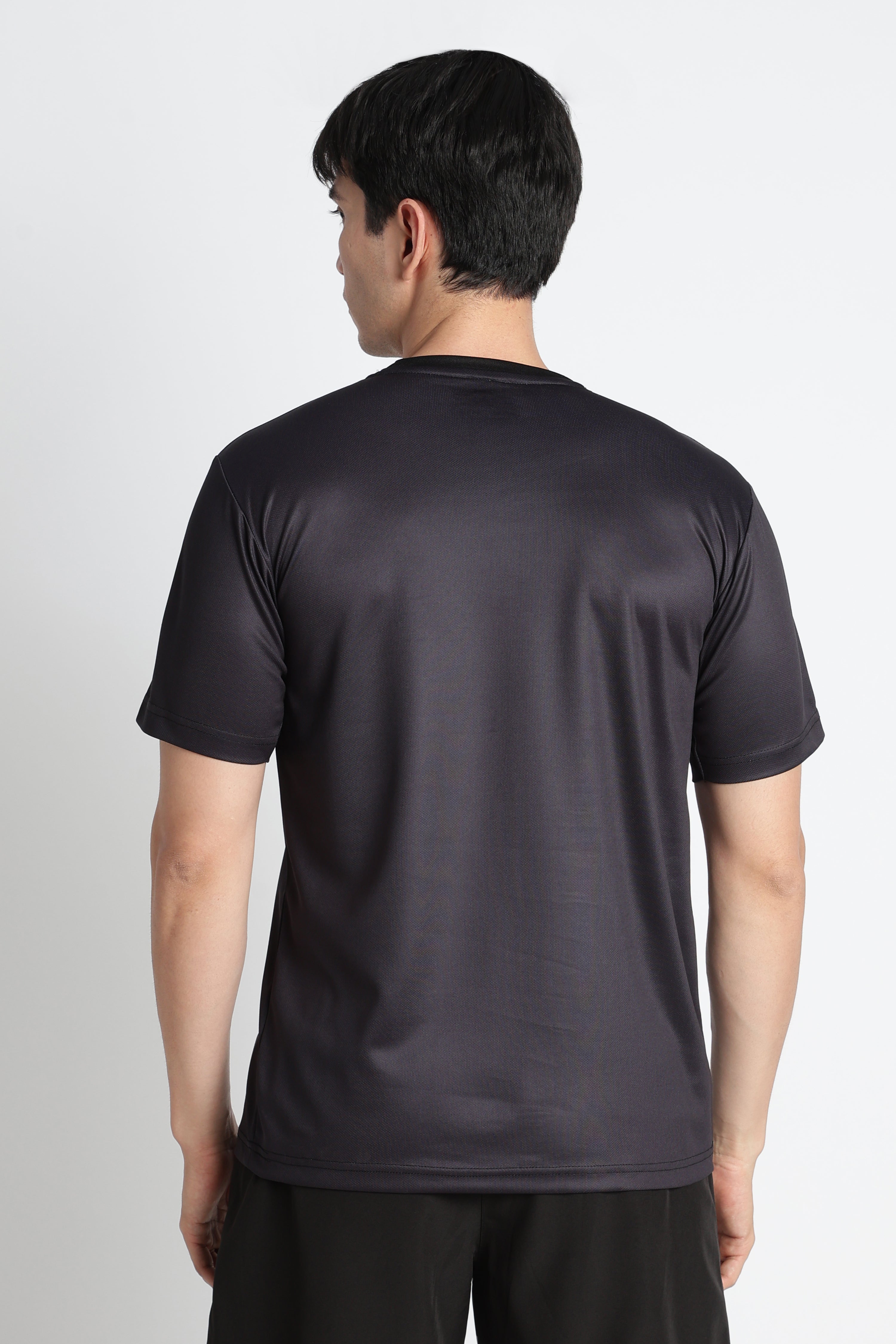 Black Pixel Graphic Jersey – Bold Red-White Activewear Tee for Gym & Training