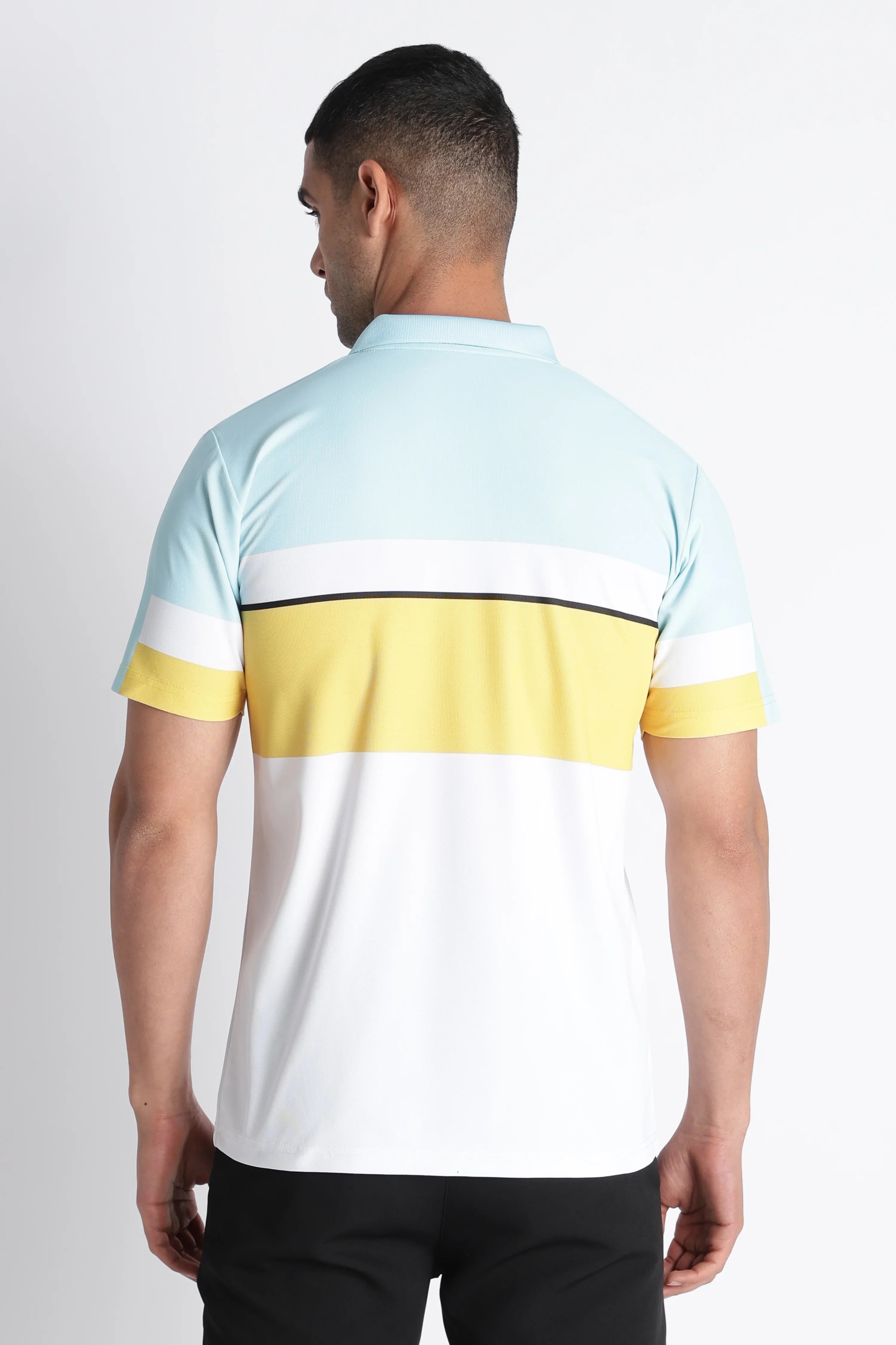 XTEX Colour-Block Polo T-shirt
