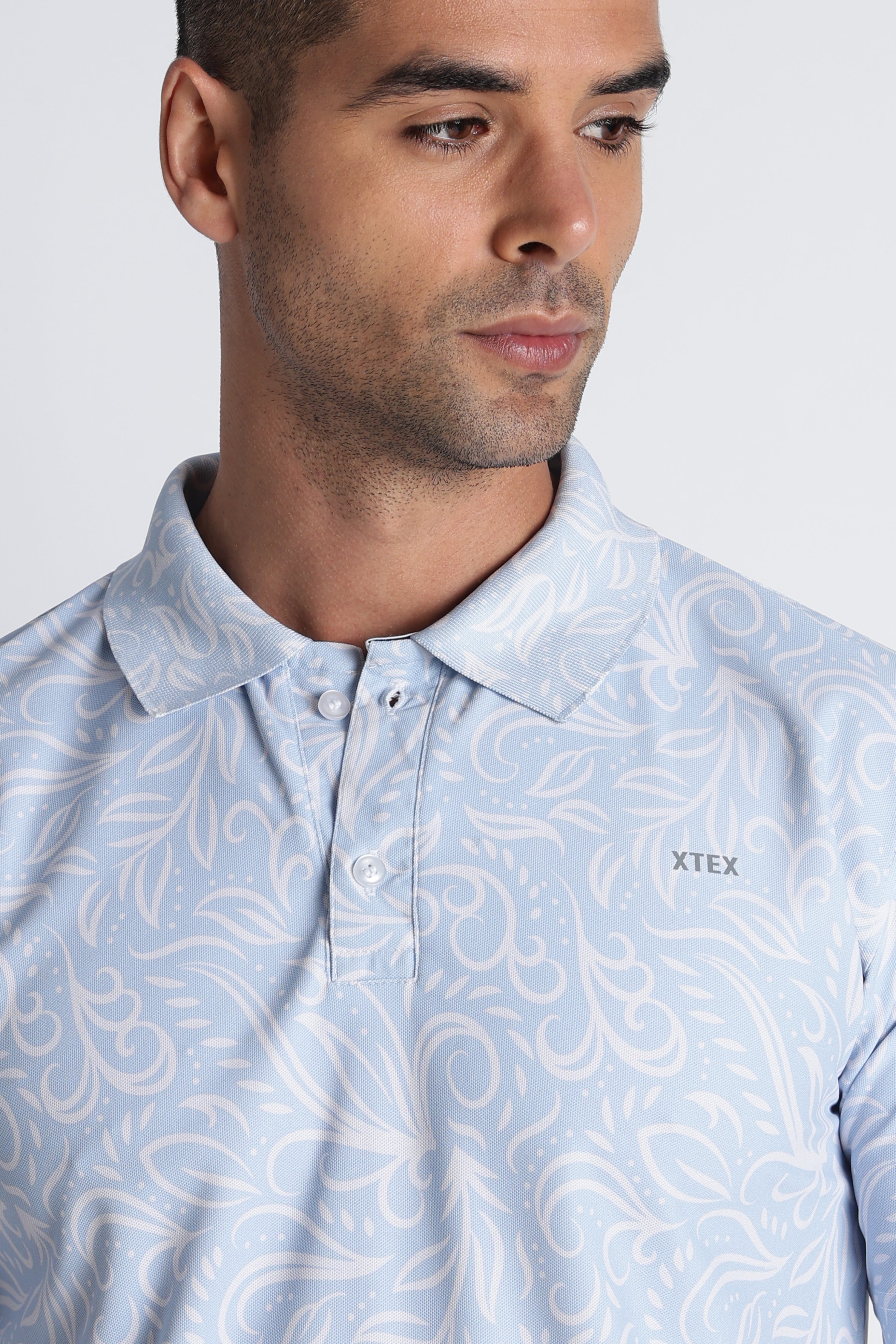 XTEX UPF 50 Sky Blue Polos