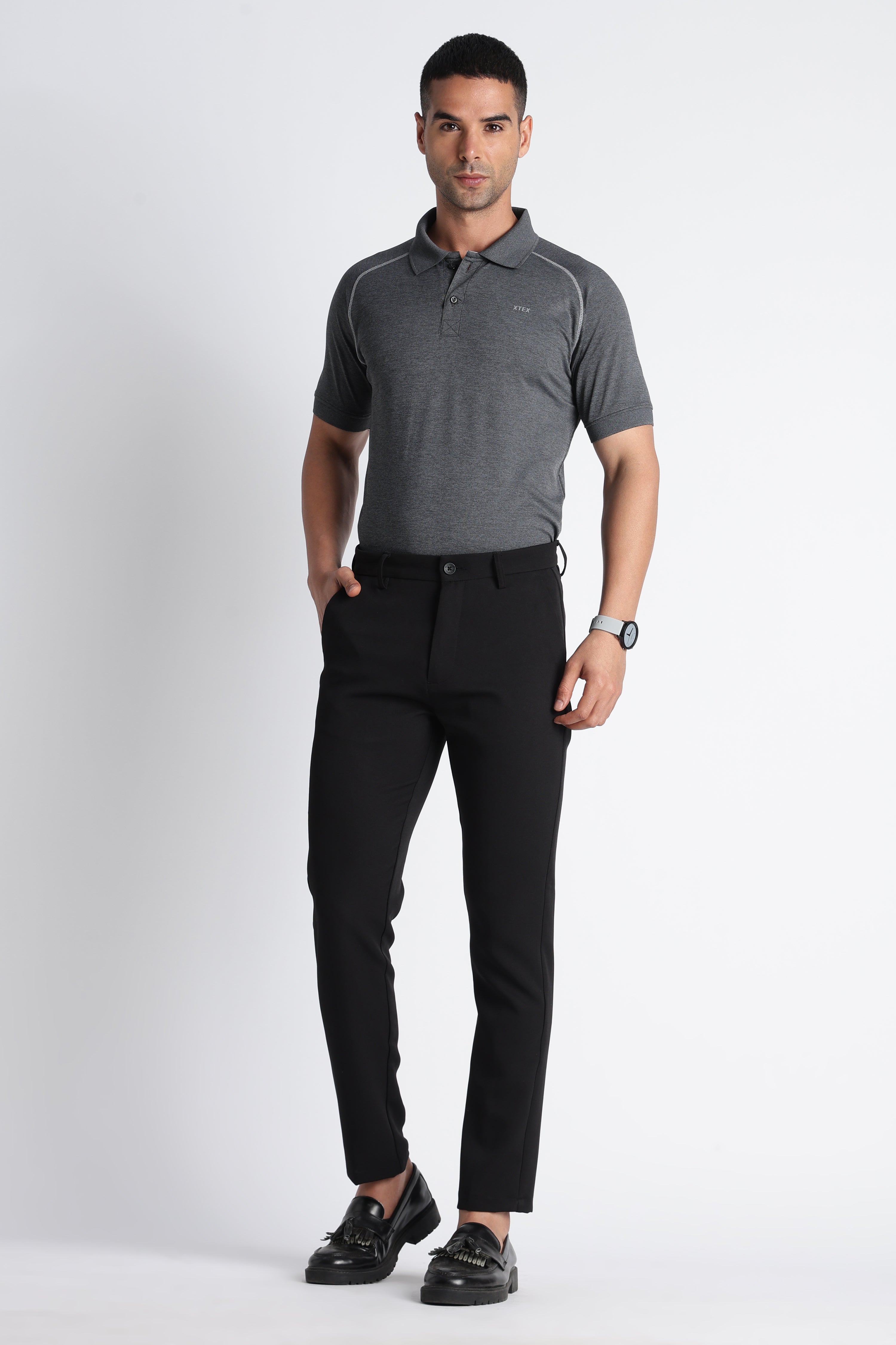 Dark Grey XTEX polo shirt