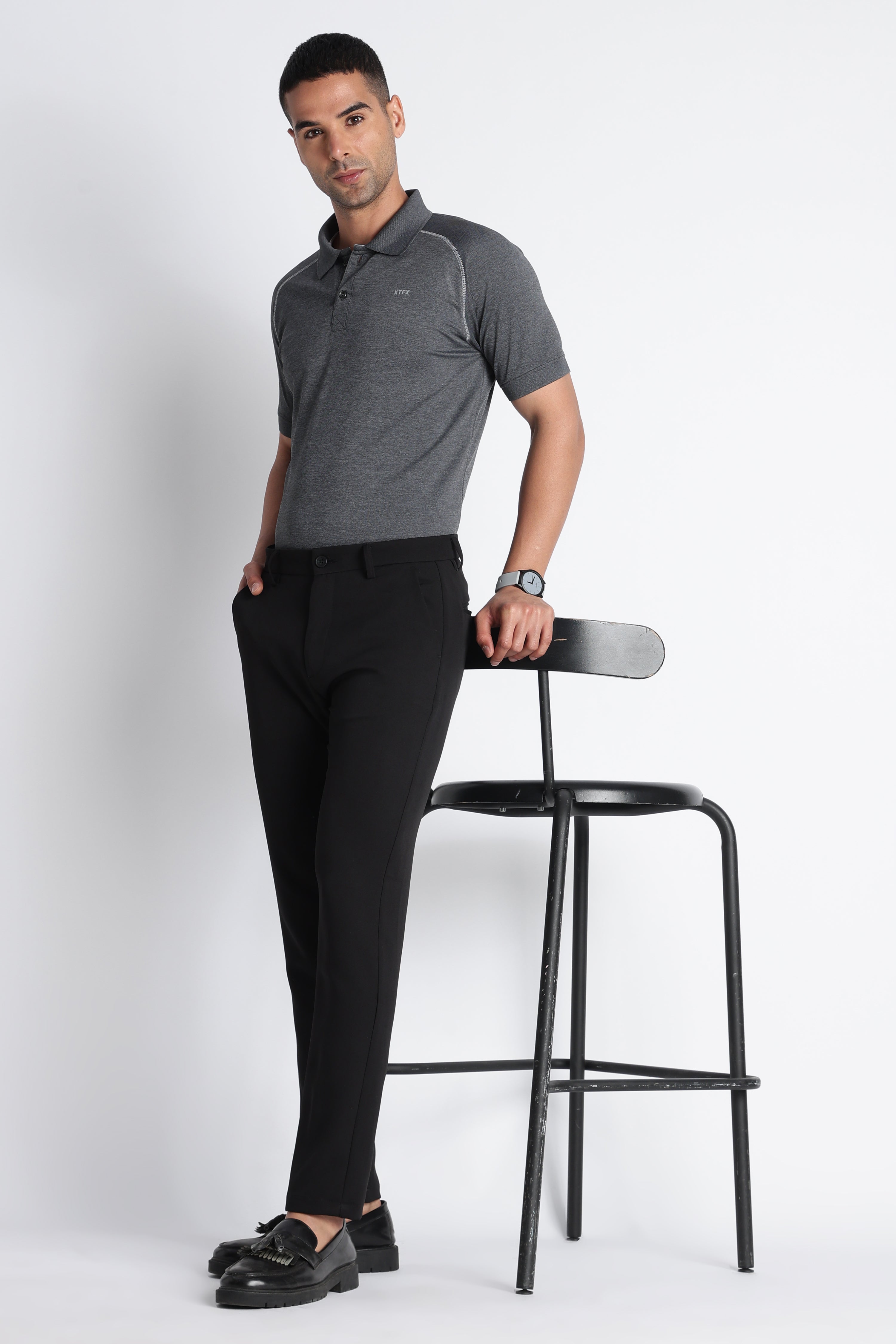 Dark Grey XTEX polo shirt
