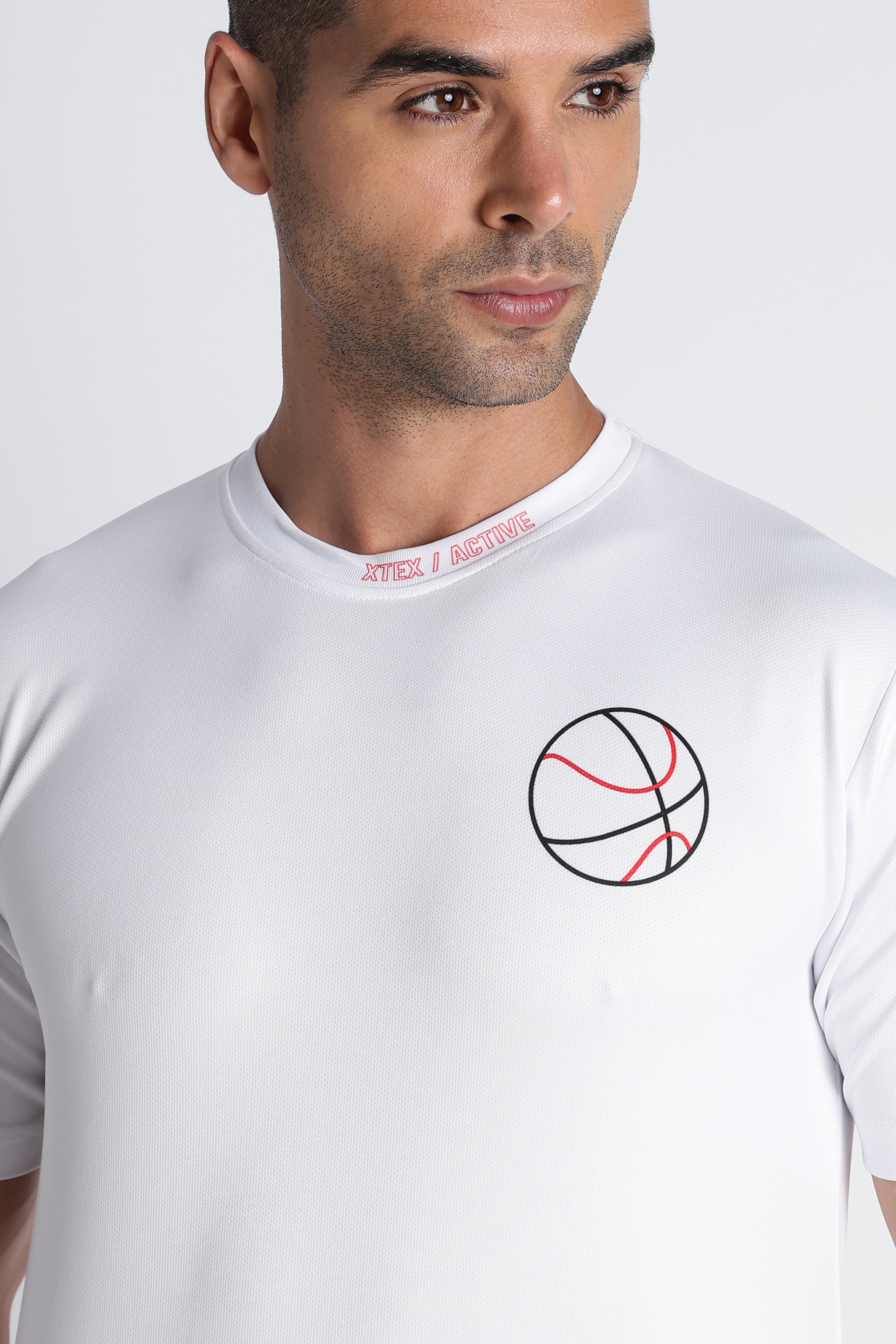 XTEX Playground Graphic Tee – White | Sporty Casual Wear