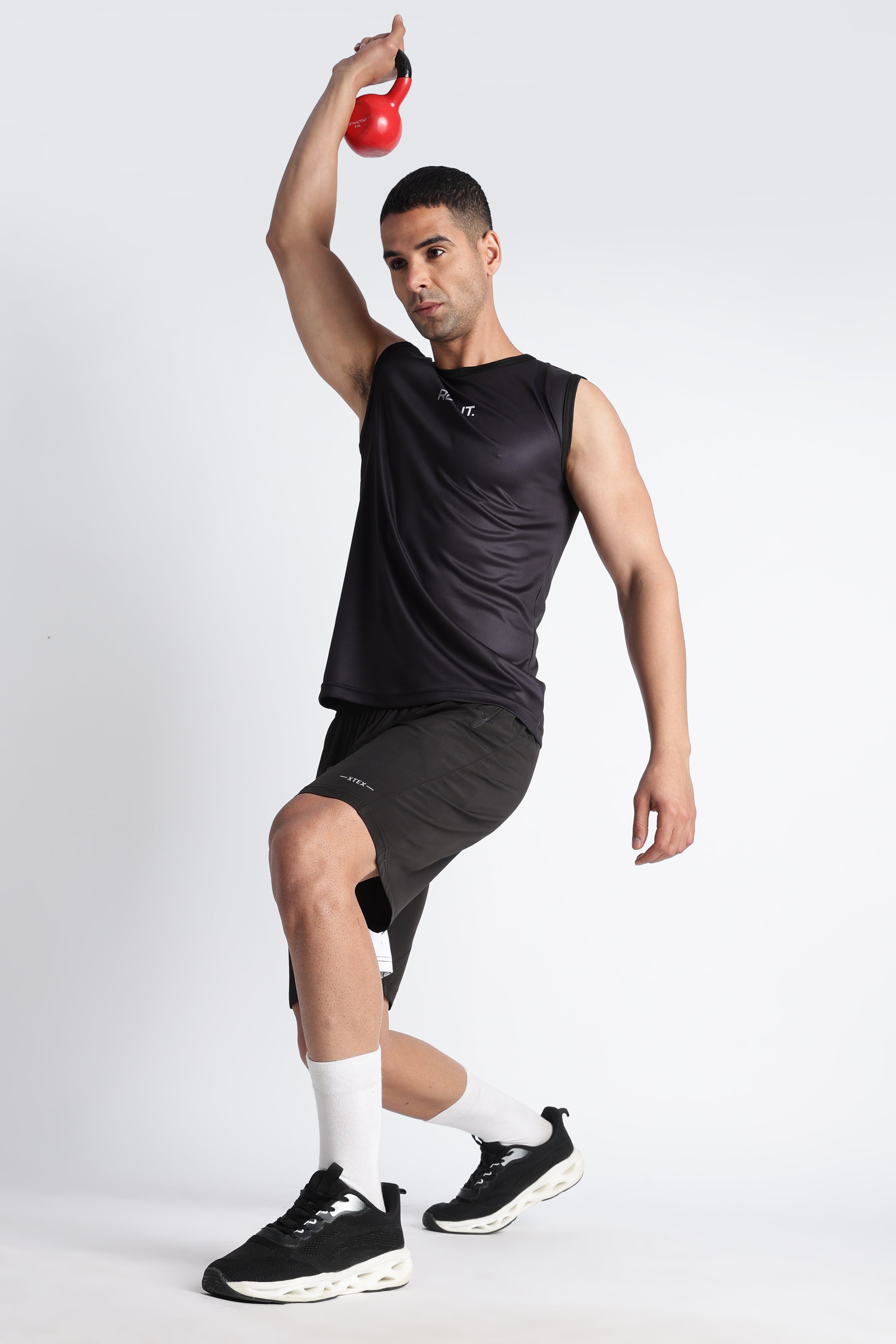 Black Antimicrobial Sleeveless Tank Top | Men's Workout Wear