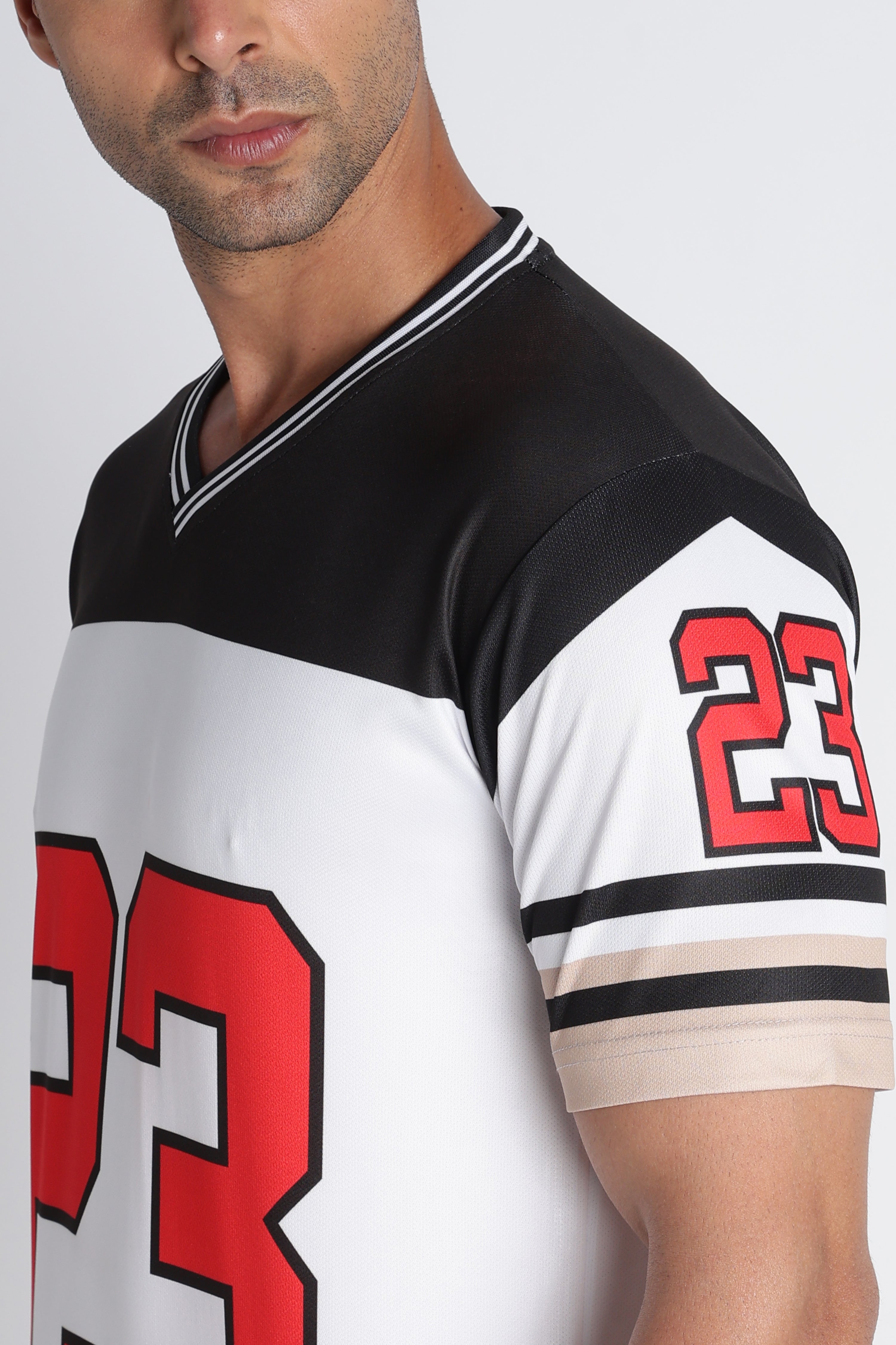 Men’s Retro Jersey ‘23’ | V-Neck Sportswear