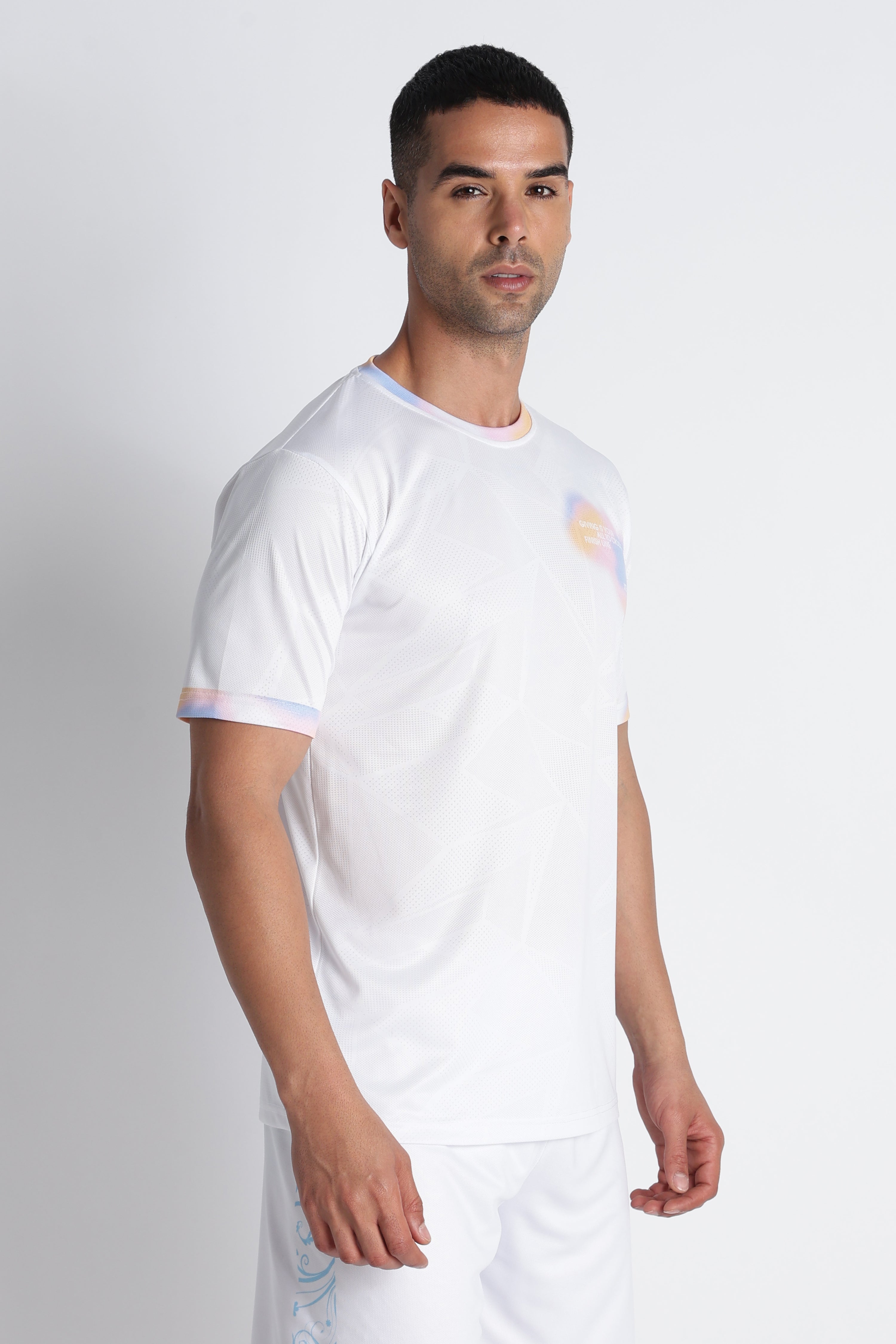 Men’s XTEX Active Performance Tee | Pastel Graphic Print Fitness Jersey