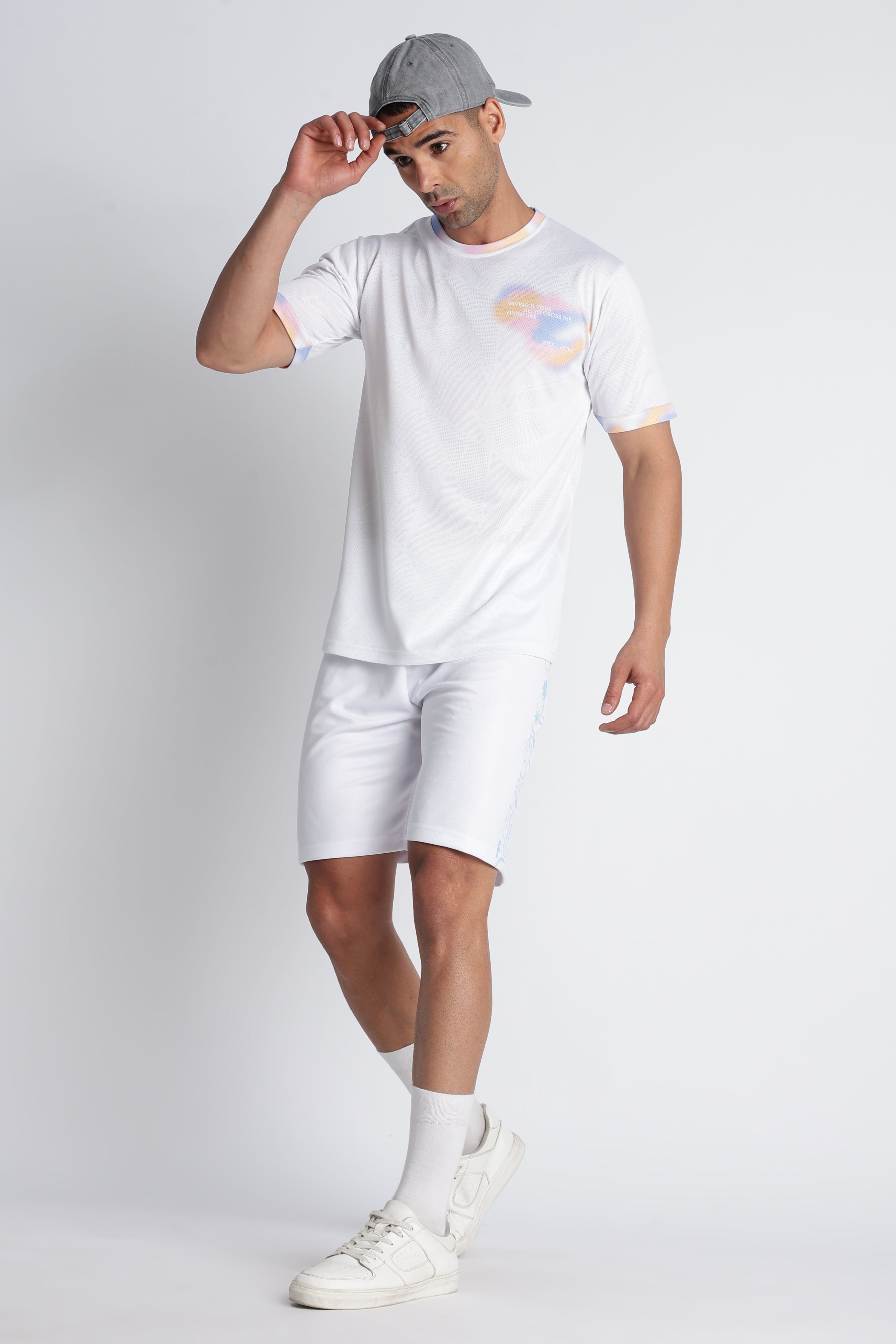 Men’s XTEX Active Performance Tee | Pastel Graphic Print Fitness Jersey