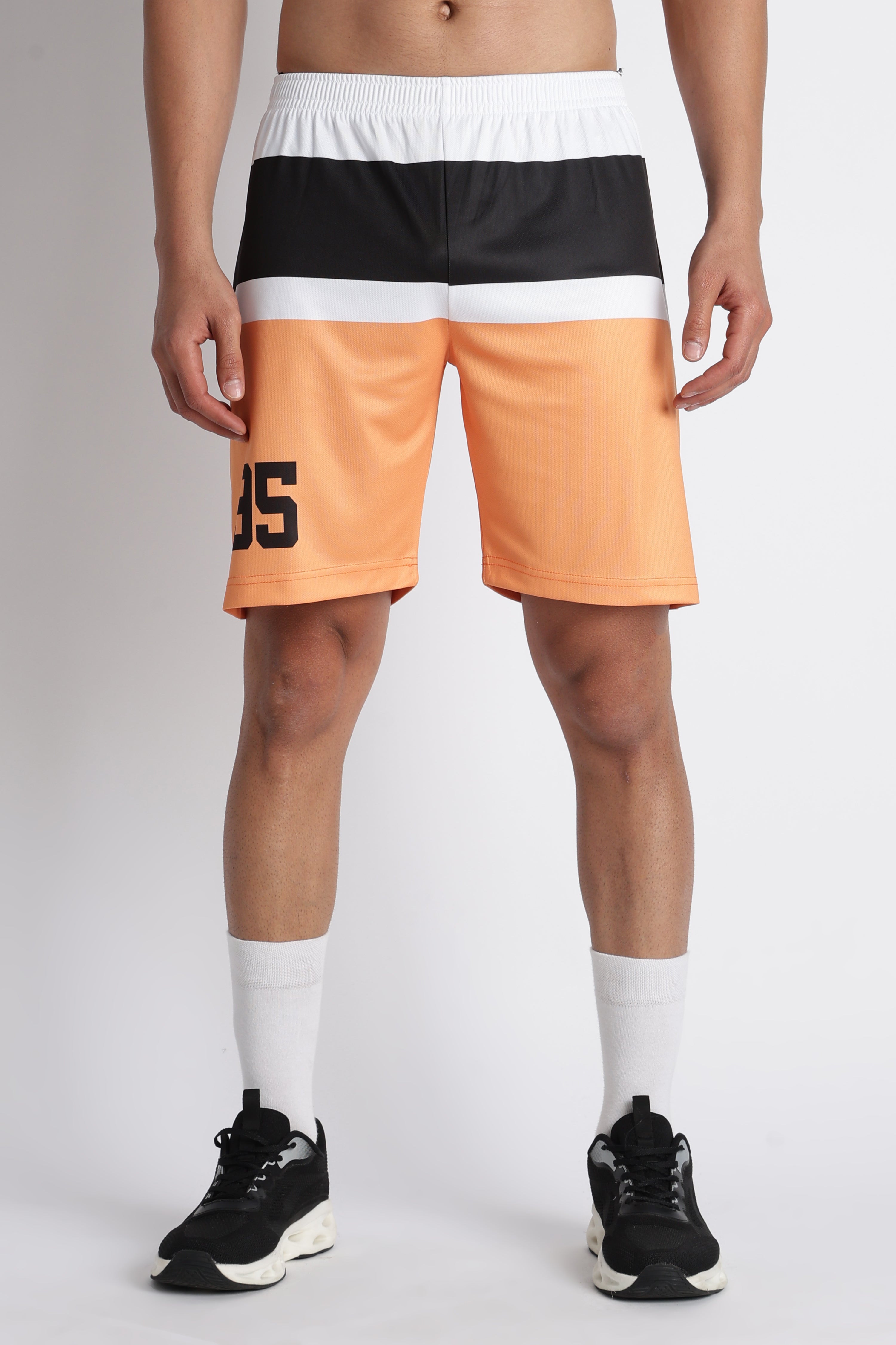 Men’s White 95 Sports Jersey | Orange Trim Athletic Wear
