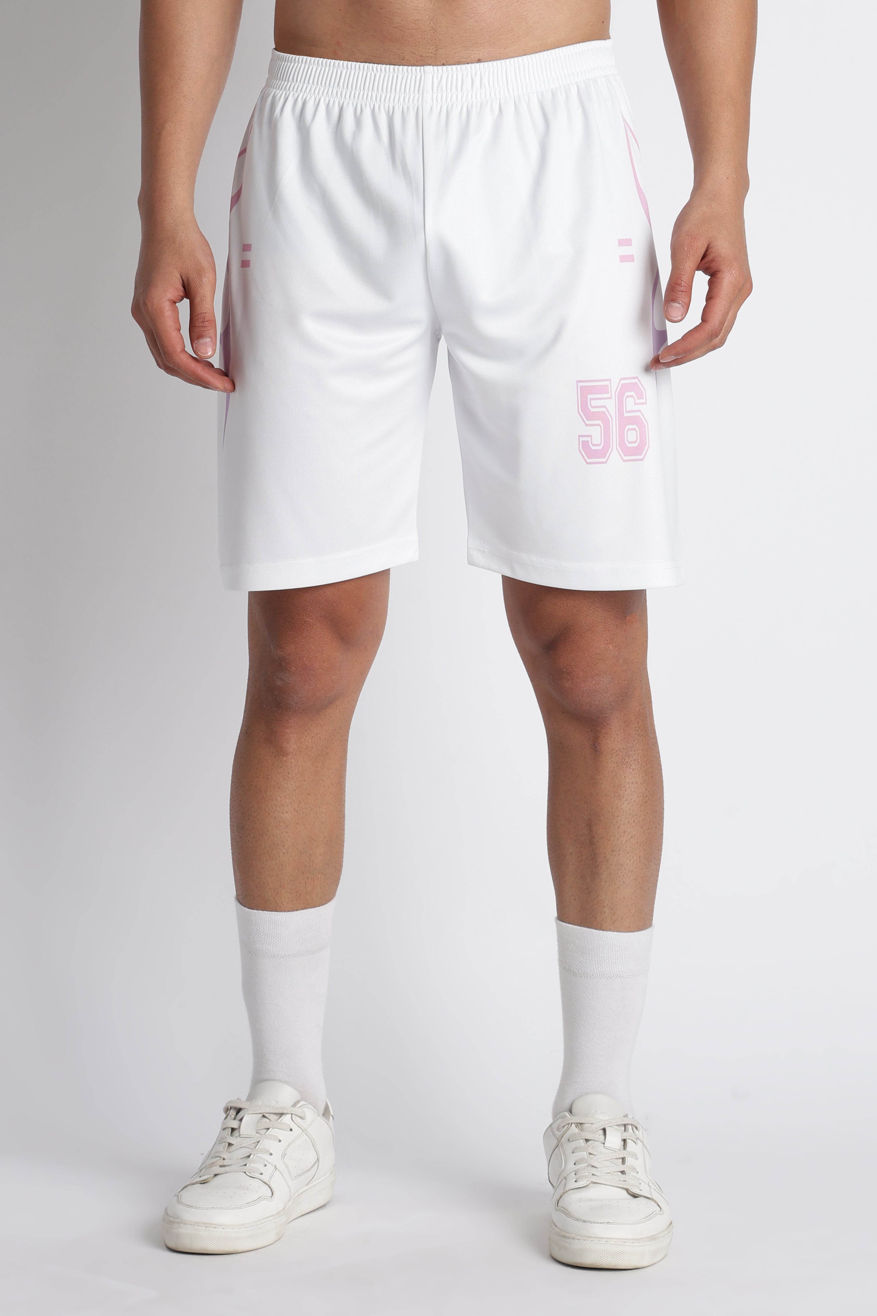 Men’s Pink 56 Sports Jersey | White & Pink Athletic Wear