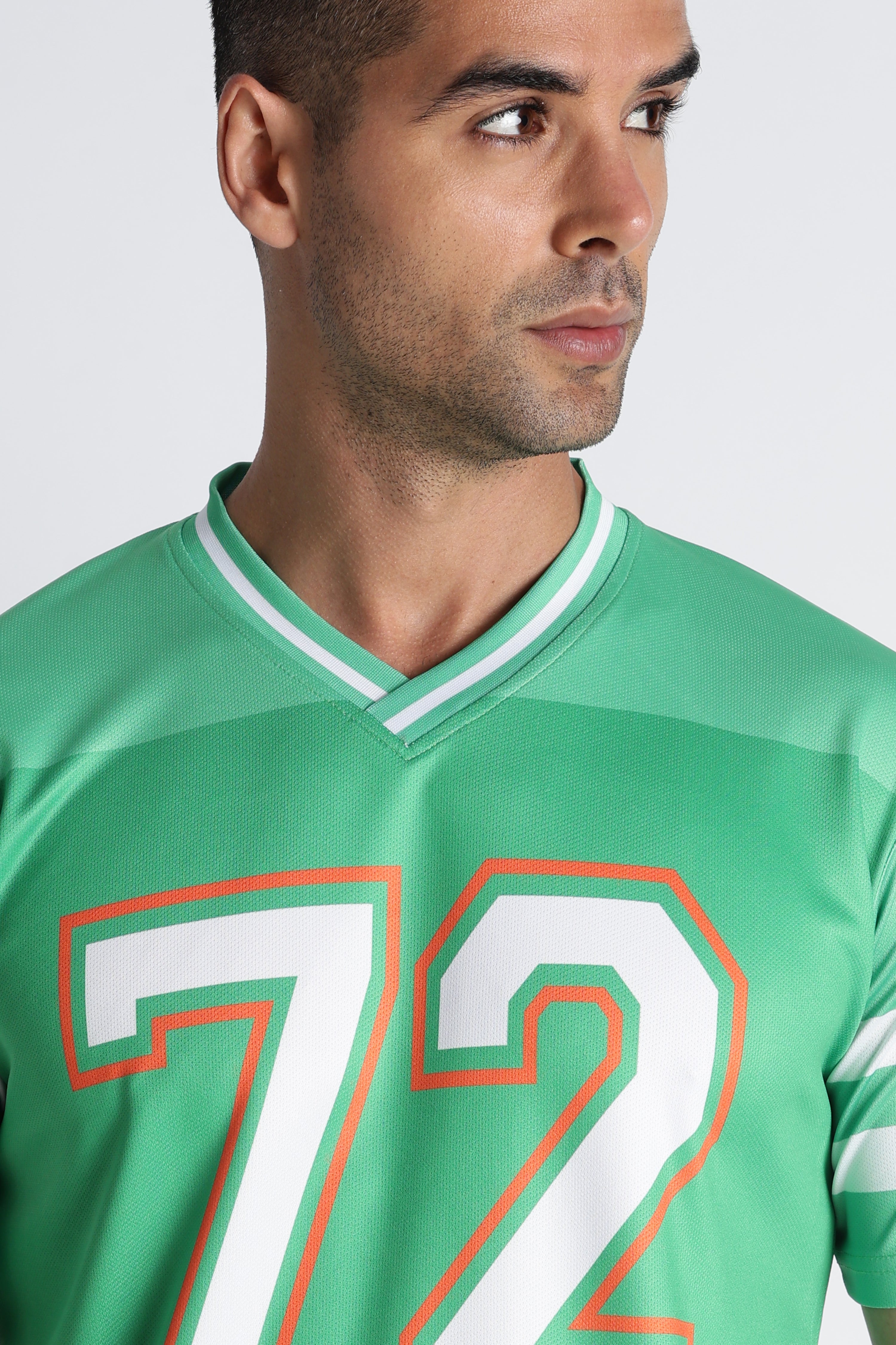 Men’s Mint Green 72 Sports Jersey & Shorts Set | Athletic Performance Wear
