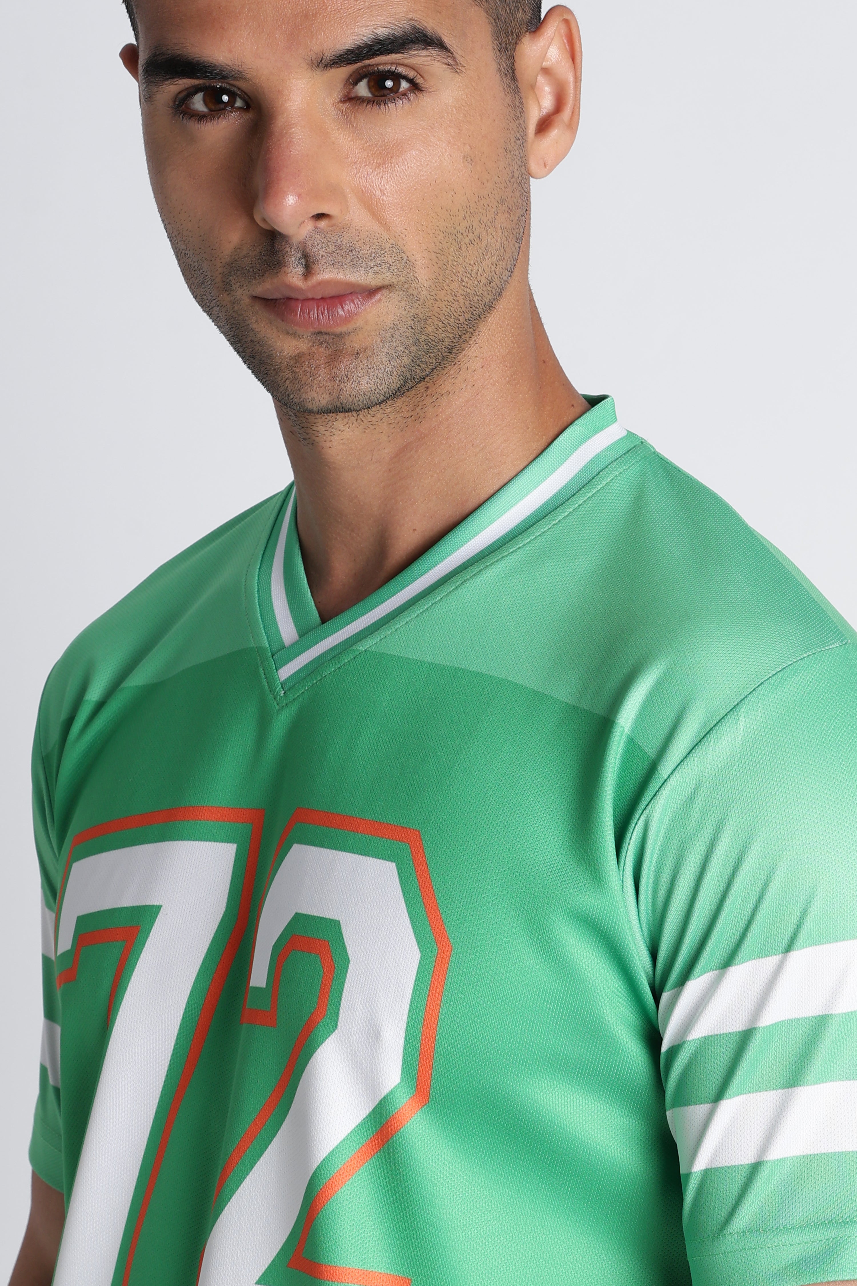 Men’s Mint Green 72 Sports Jersey & Shorts Set | Athletic Performance Wear
