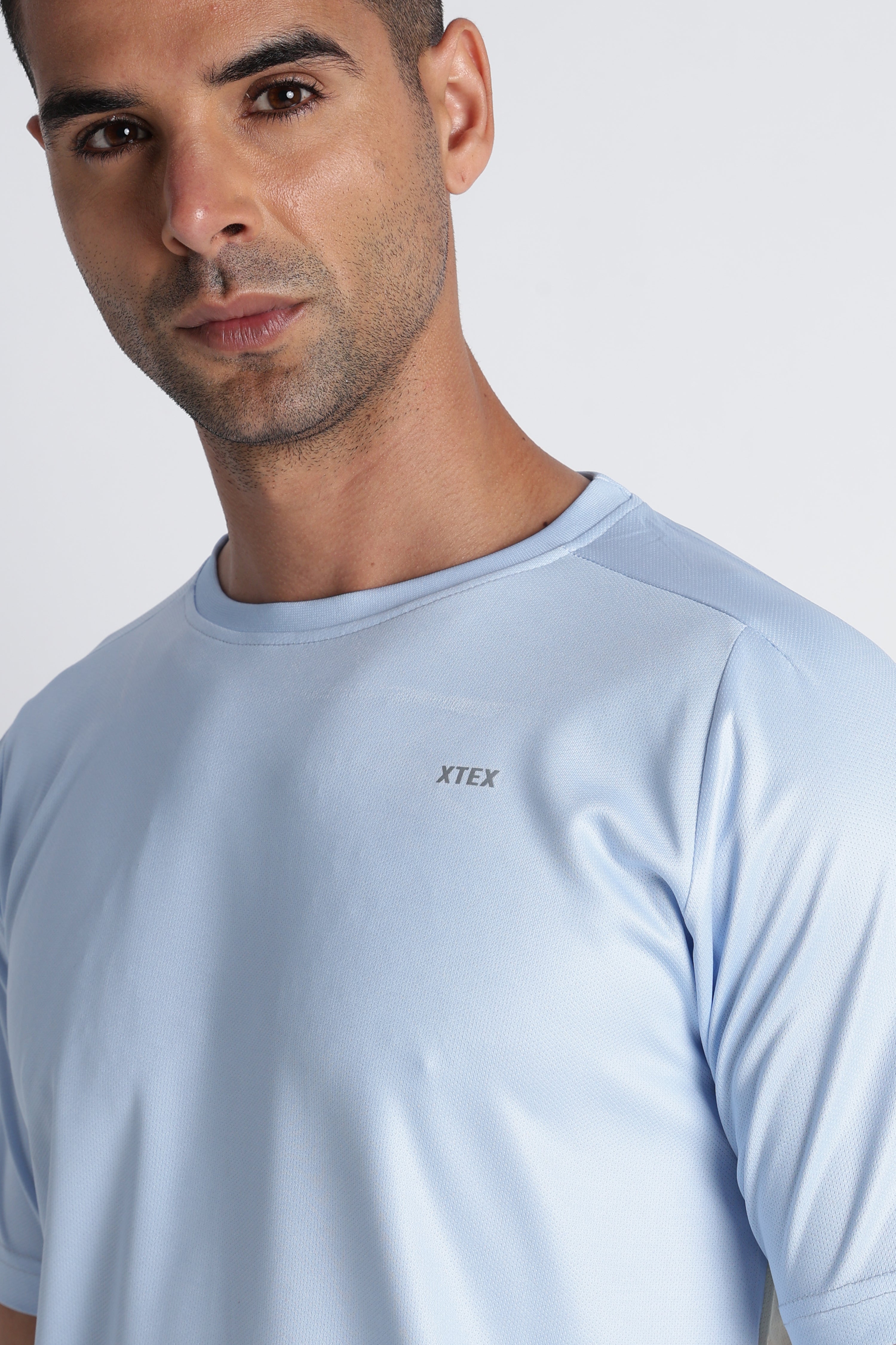 Light Blue XTEX Seamless Active Tee