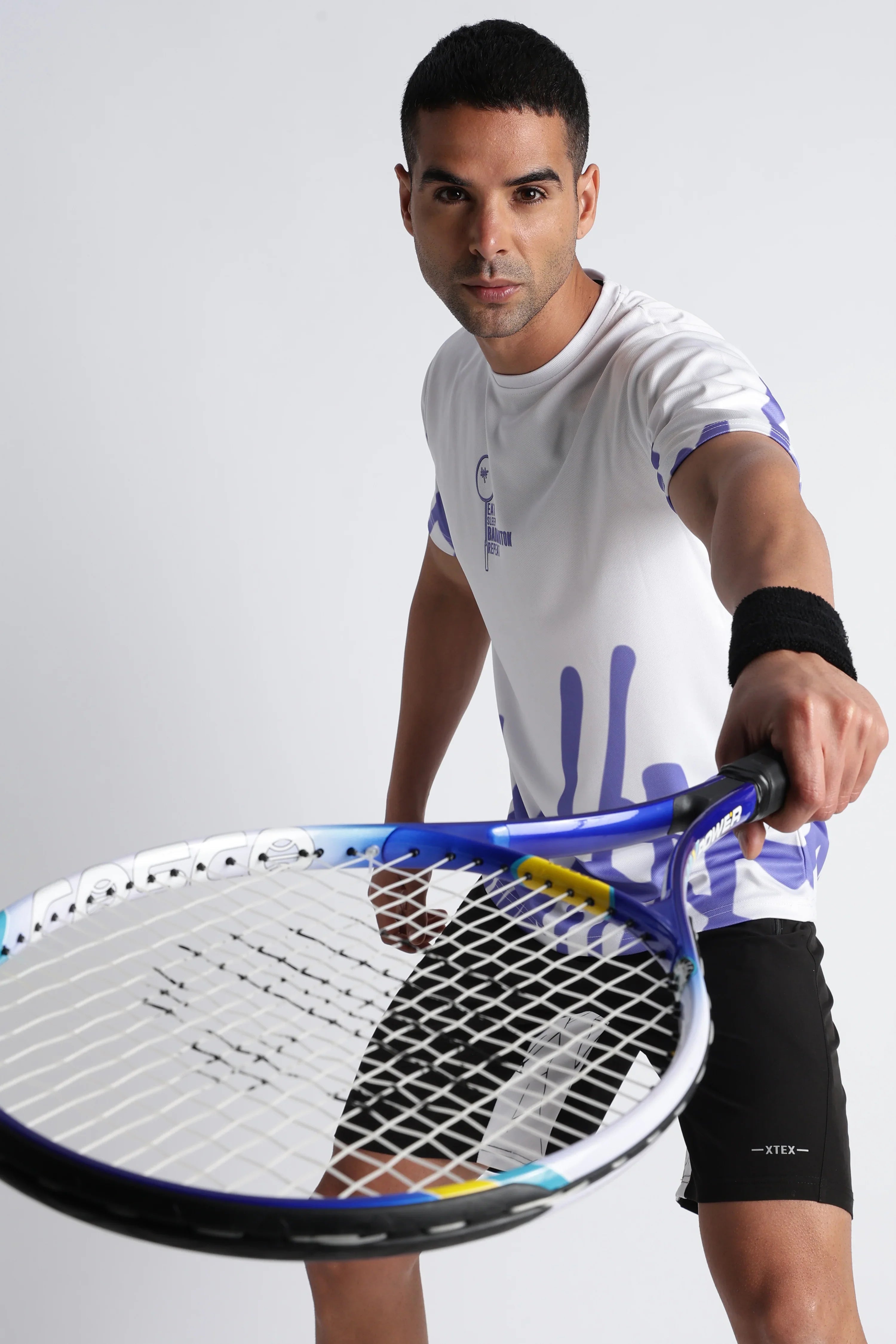 XTEX Abstract pattern Badminton Jersey - UV protected