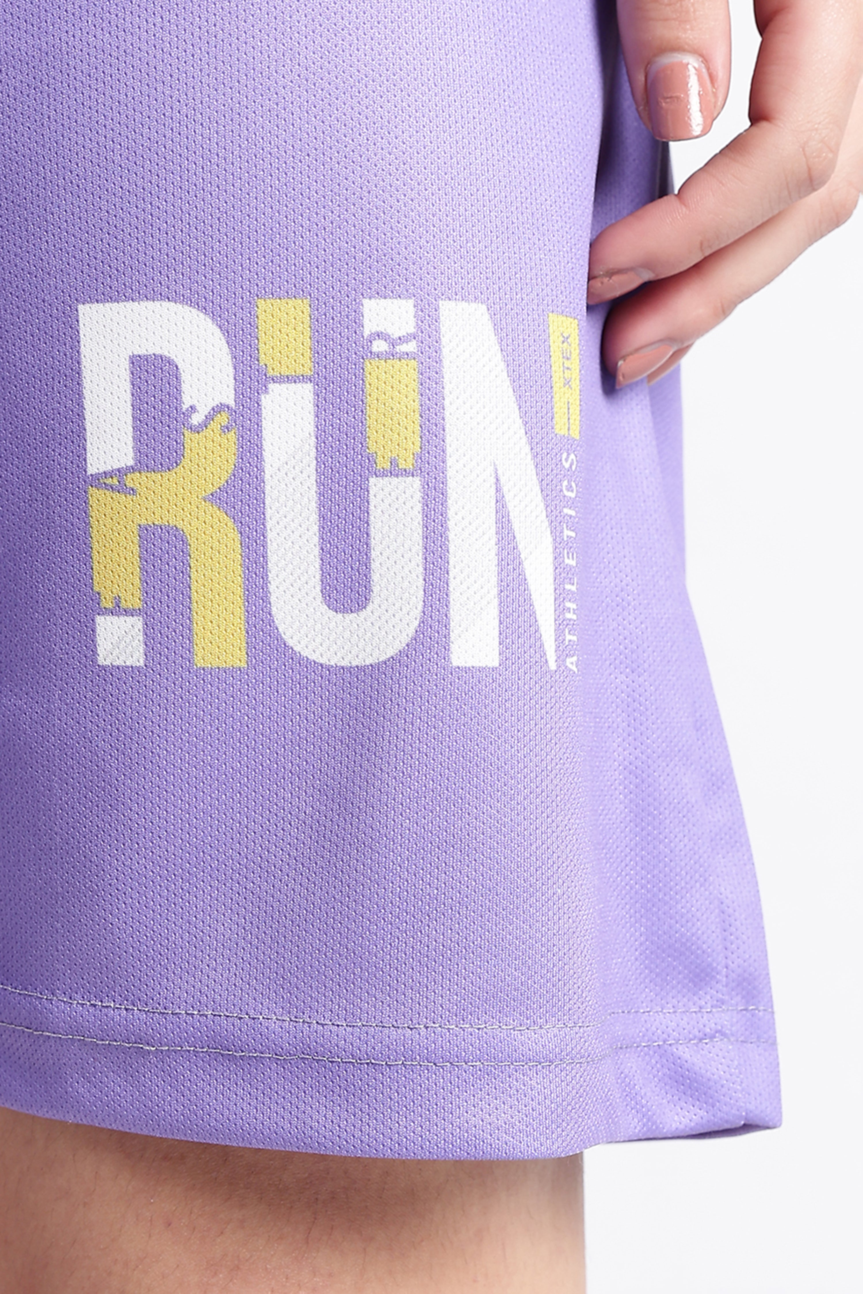 Purple & White Athletic jersey | Breathable Run Wear | One Step