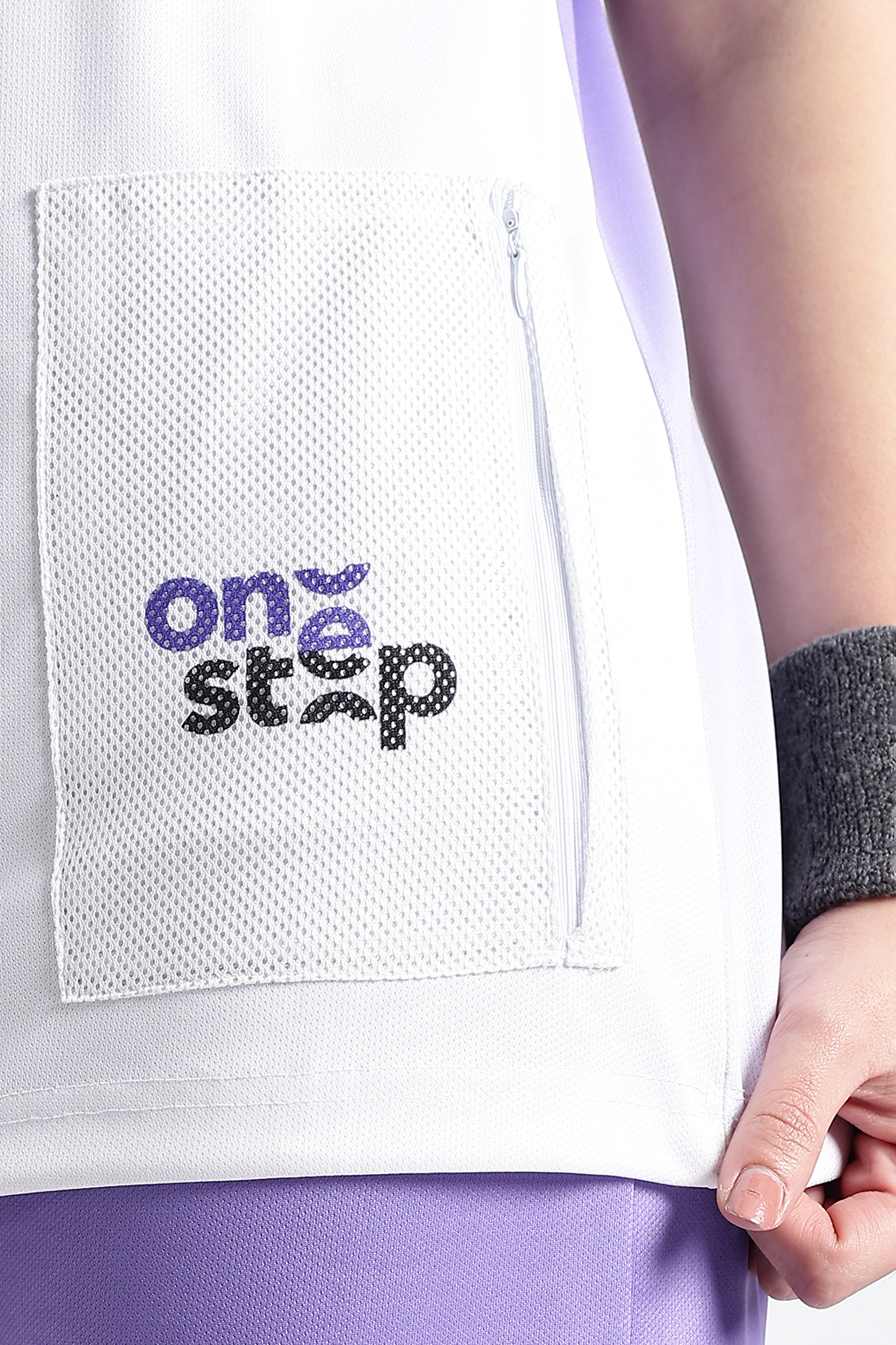 Purple & White Athletic jersey | Breathable Run Wear | One Step