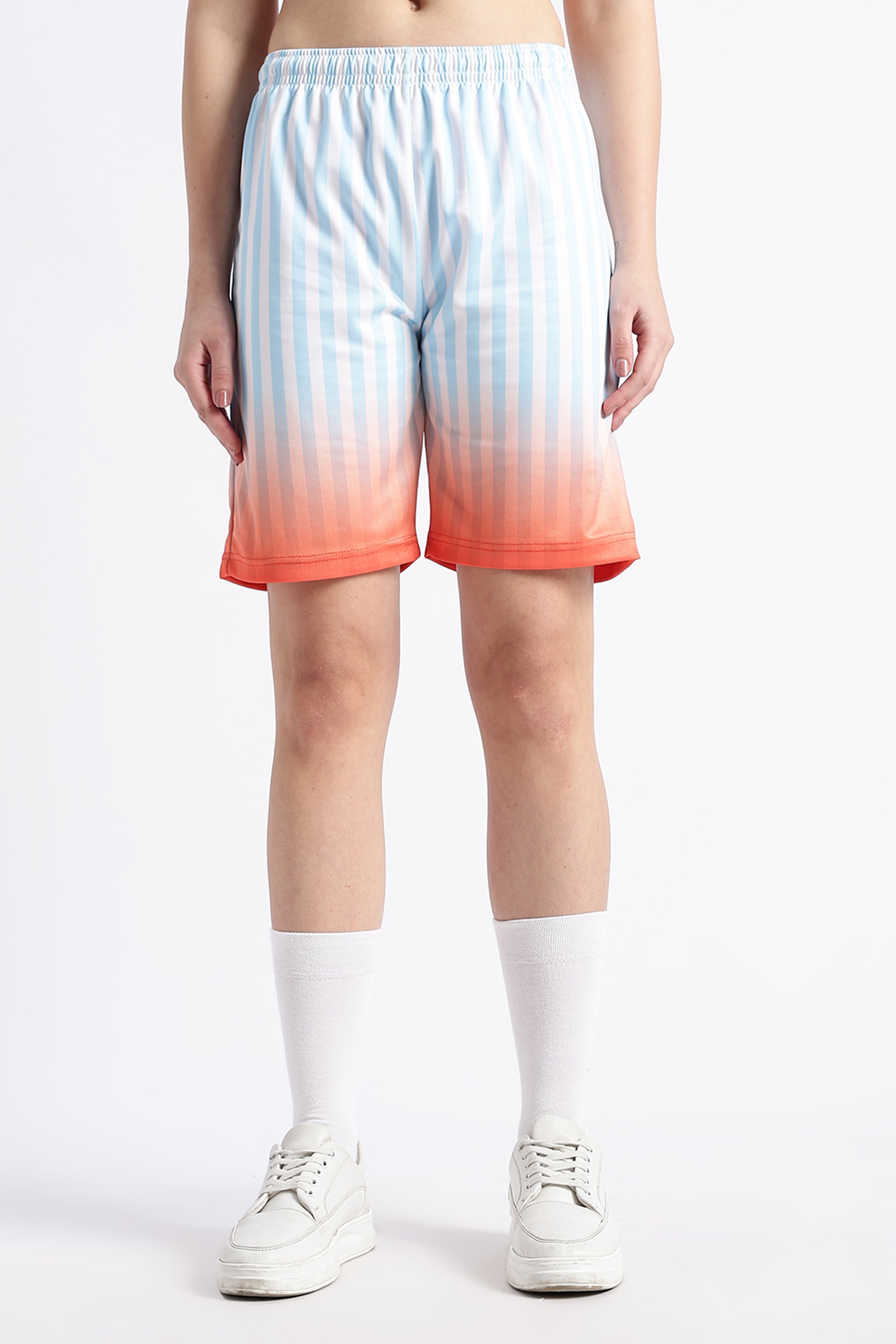 Orange Gradient Striped Athletic Jersey | XTX 1551 Sportswear