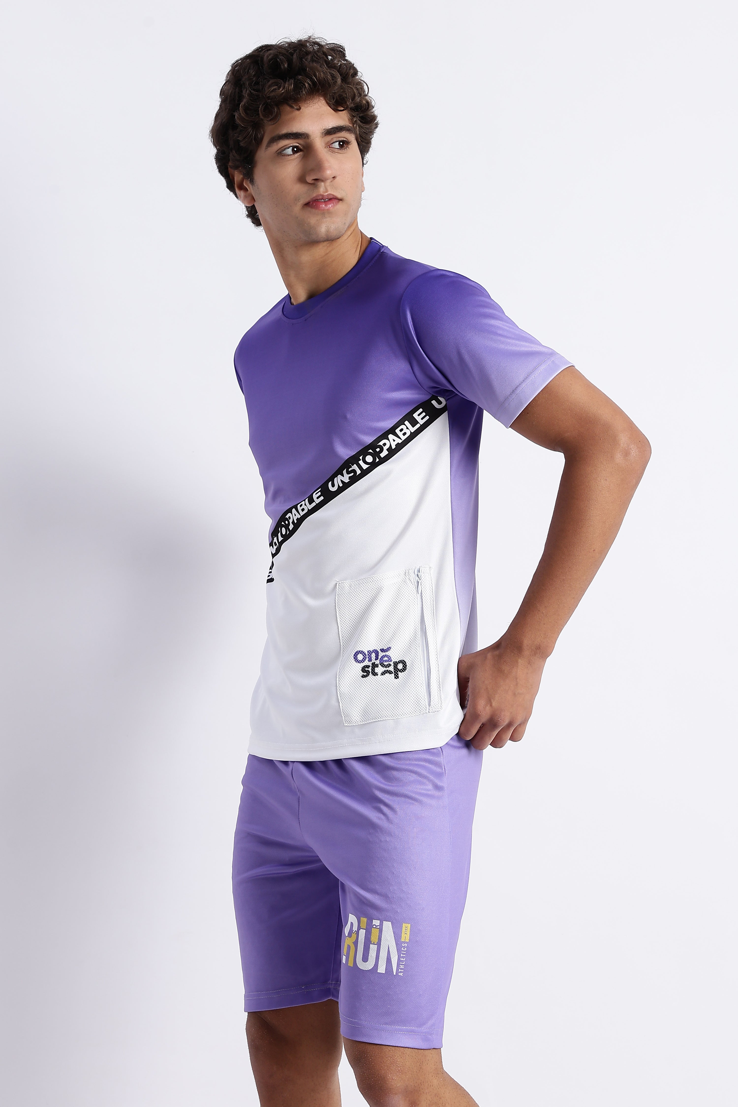 Purple UNSTOPPABLE Athletic Jersey – One Step Sporty Tee