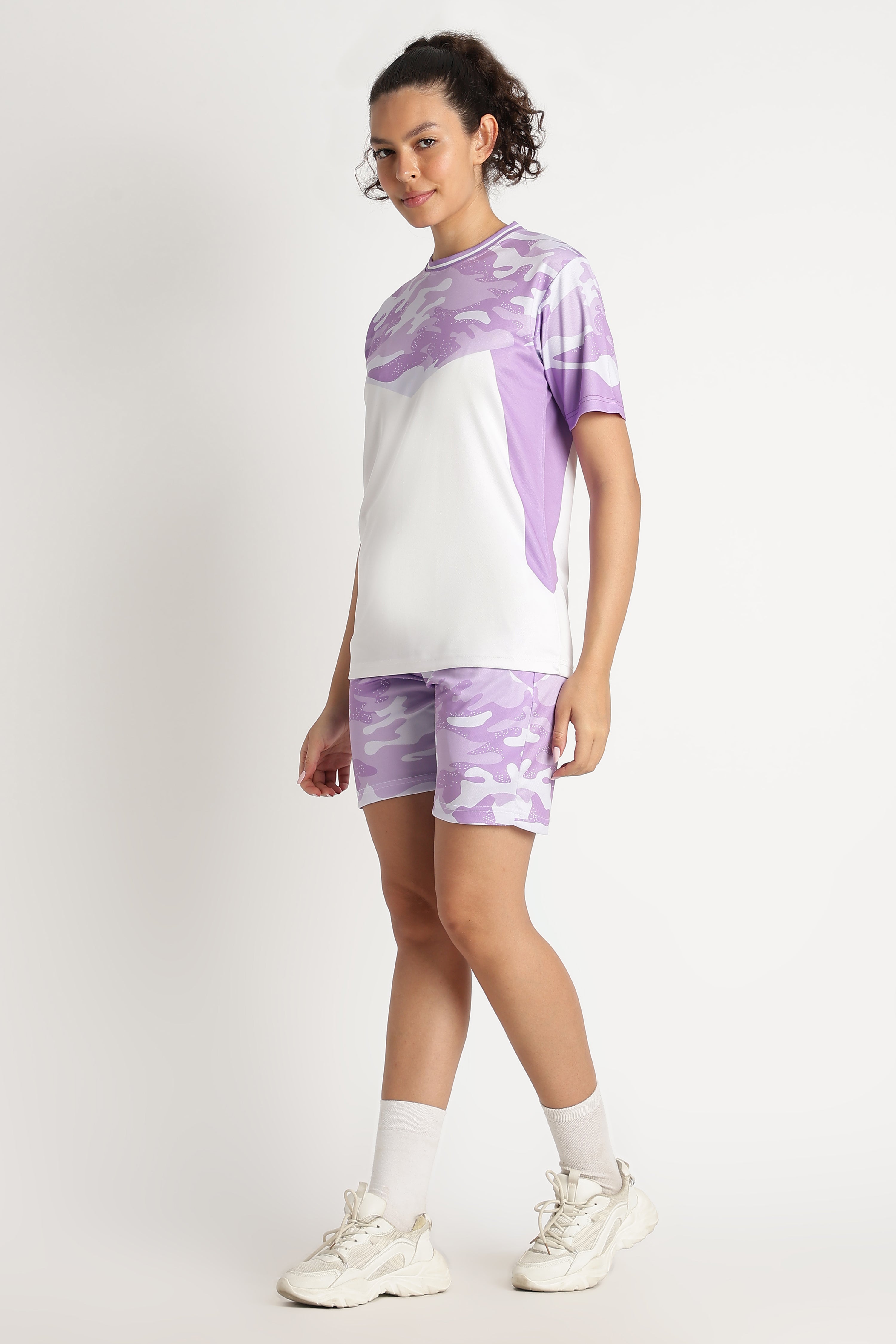 Purple Camo Athletic Jersey | Lightweight Performance Sportswear Tee