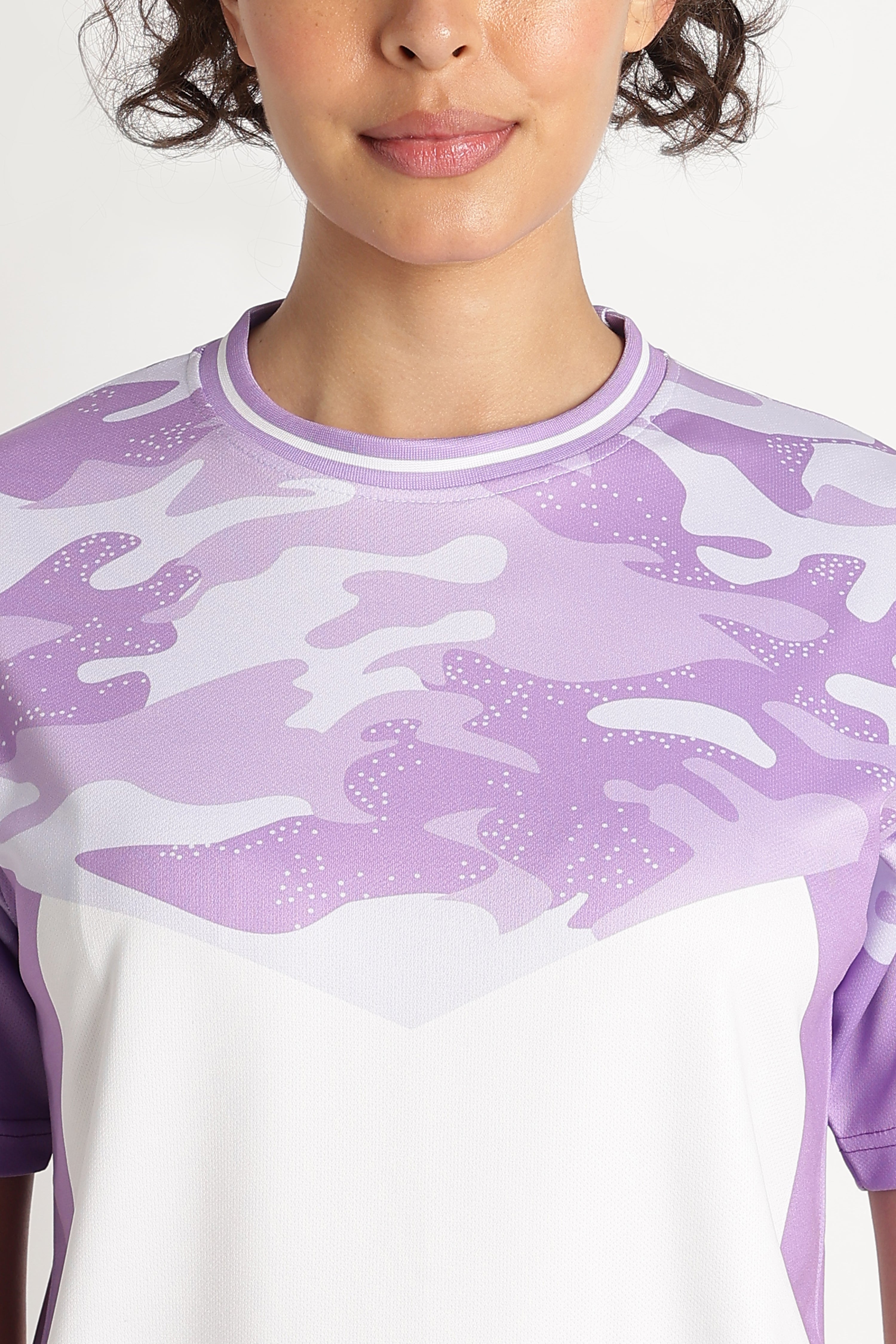 Purple Camo Athletic Jersey | Lightweight Performance Sportswear Tee