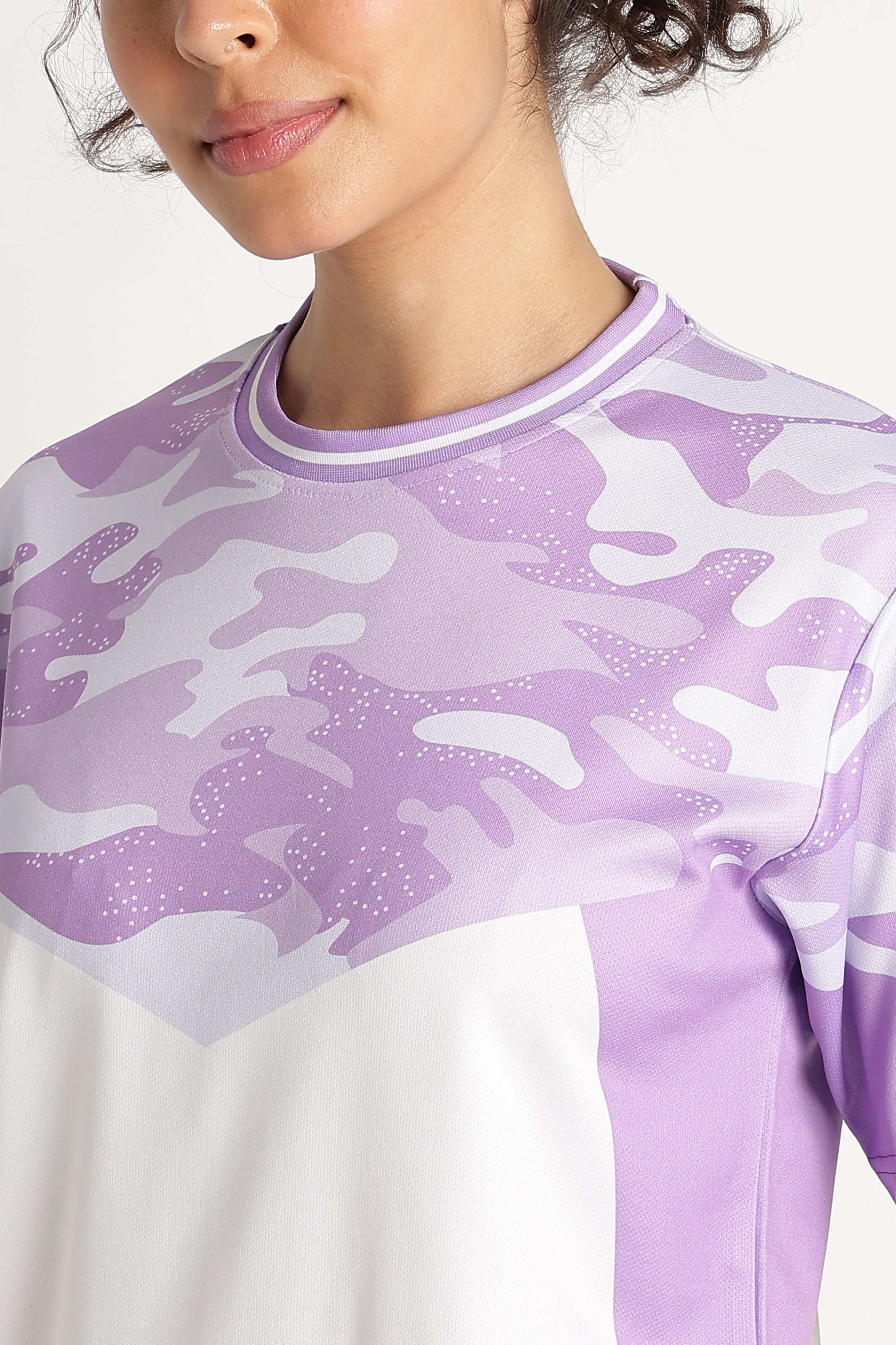 Purple Camo Athletic Jersey | Lightweight Performance Sportswear Tee