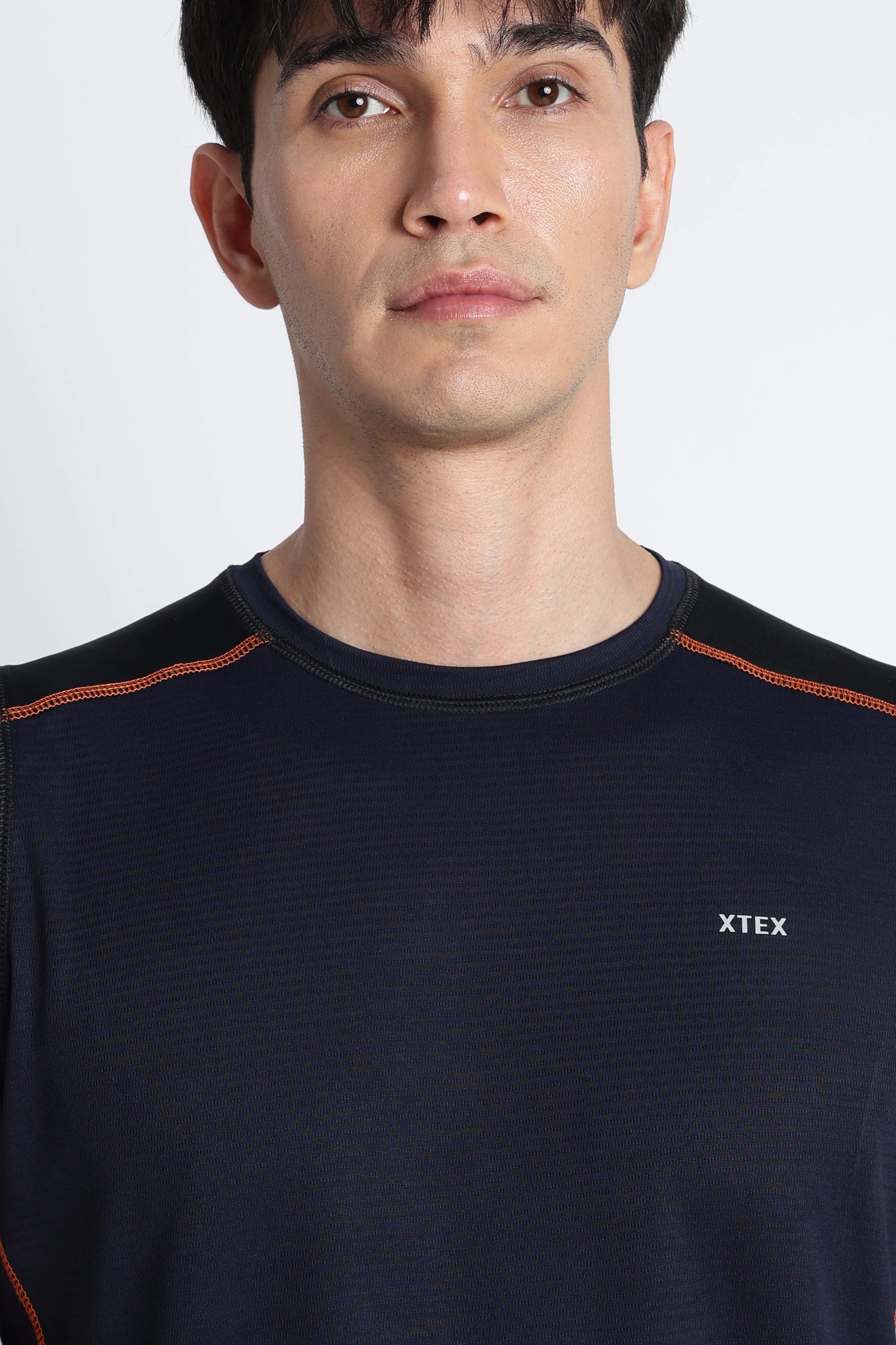 Navy Blue XTEX Sleeveless Gym Shirt – Moisture-Wicking Activewear
