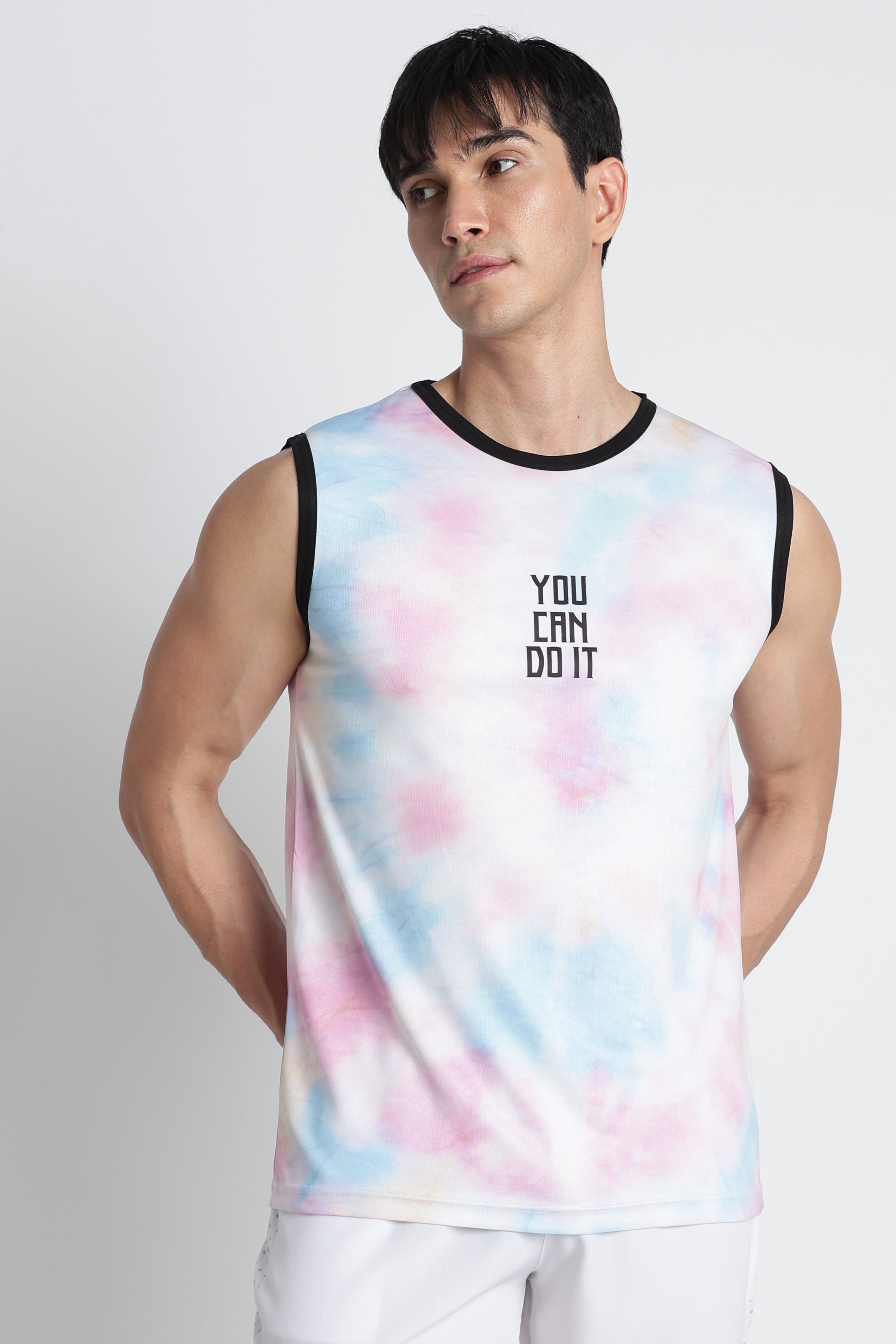 Tie-Dye Gym Tank Top – Breathable Activewear