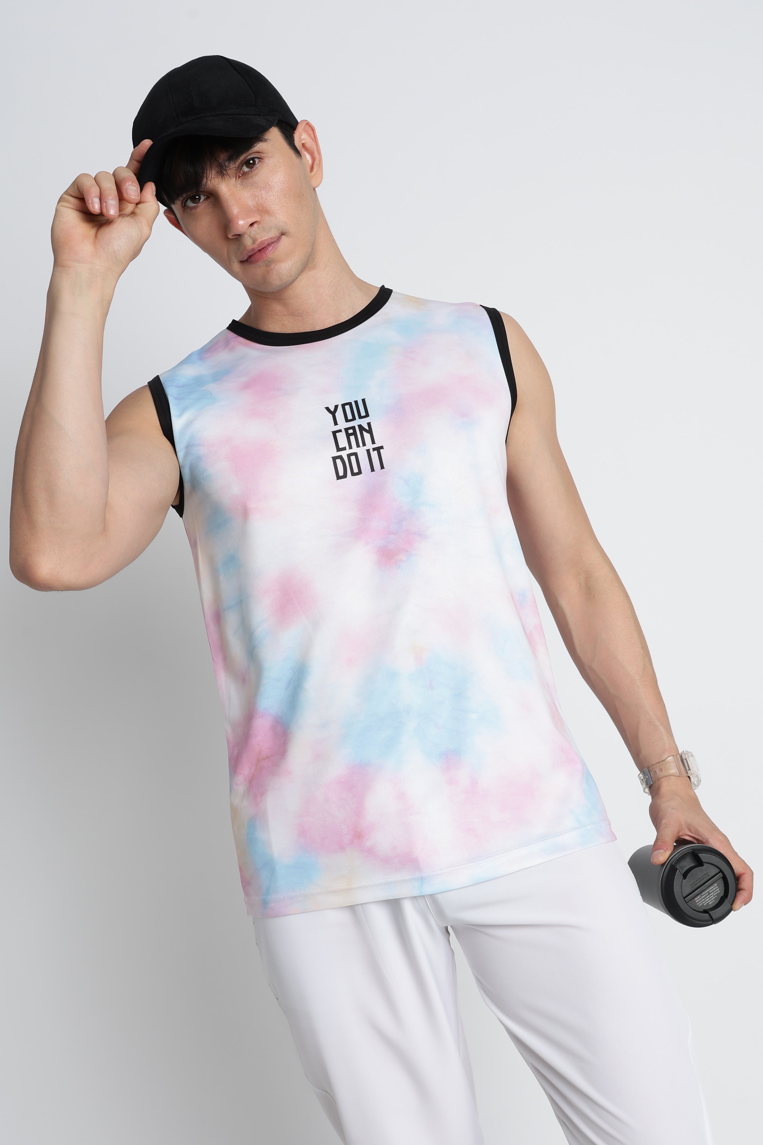 Tie-Dye Gym Tank Top – Breathable Activewear