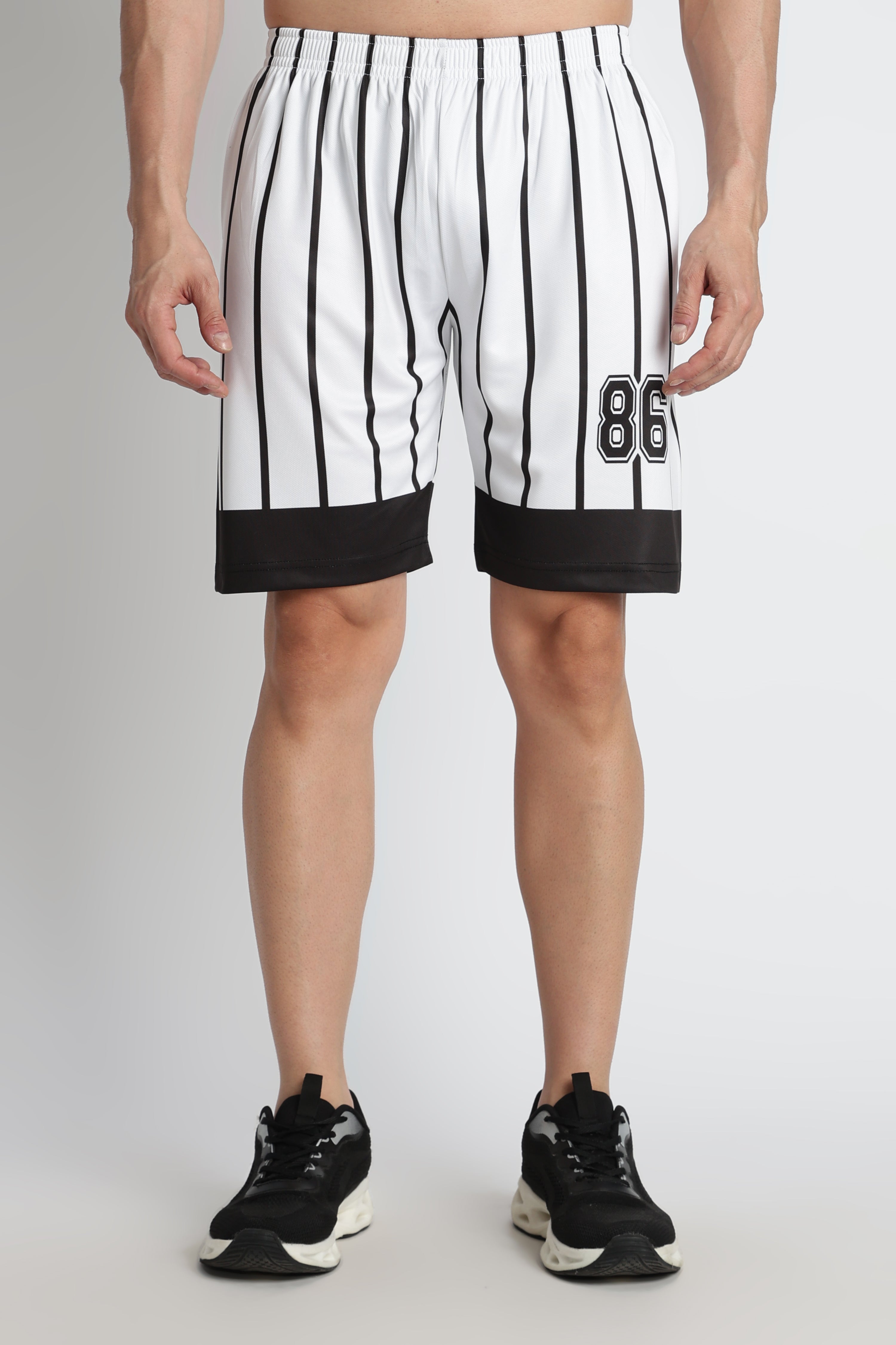 Black & White Striped Football Jersey – Performance Active Wear