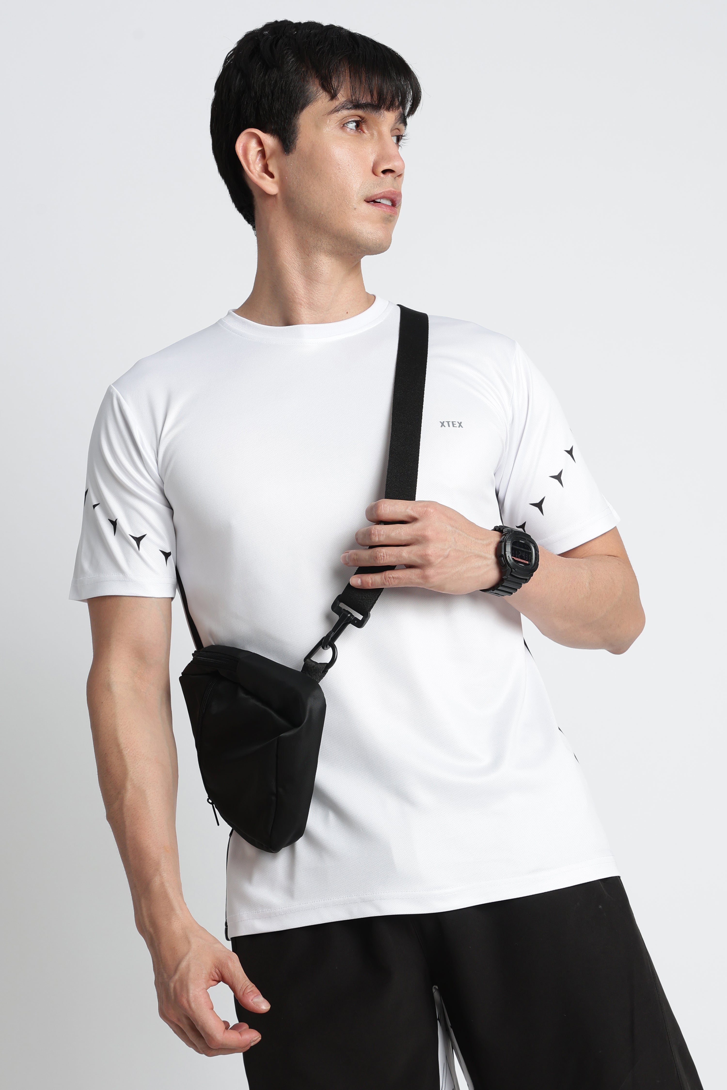 XTEX White Activewear Jersey – Breathable Moisture ‑ wicking