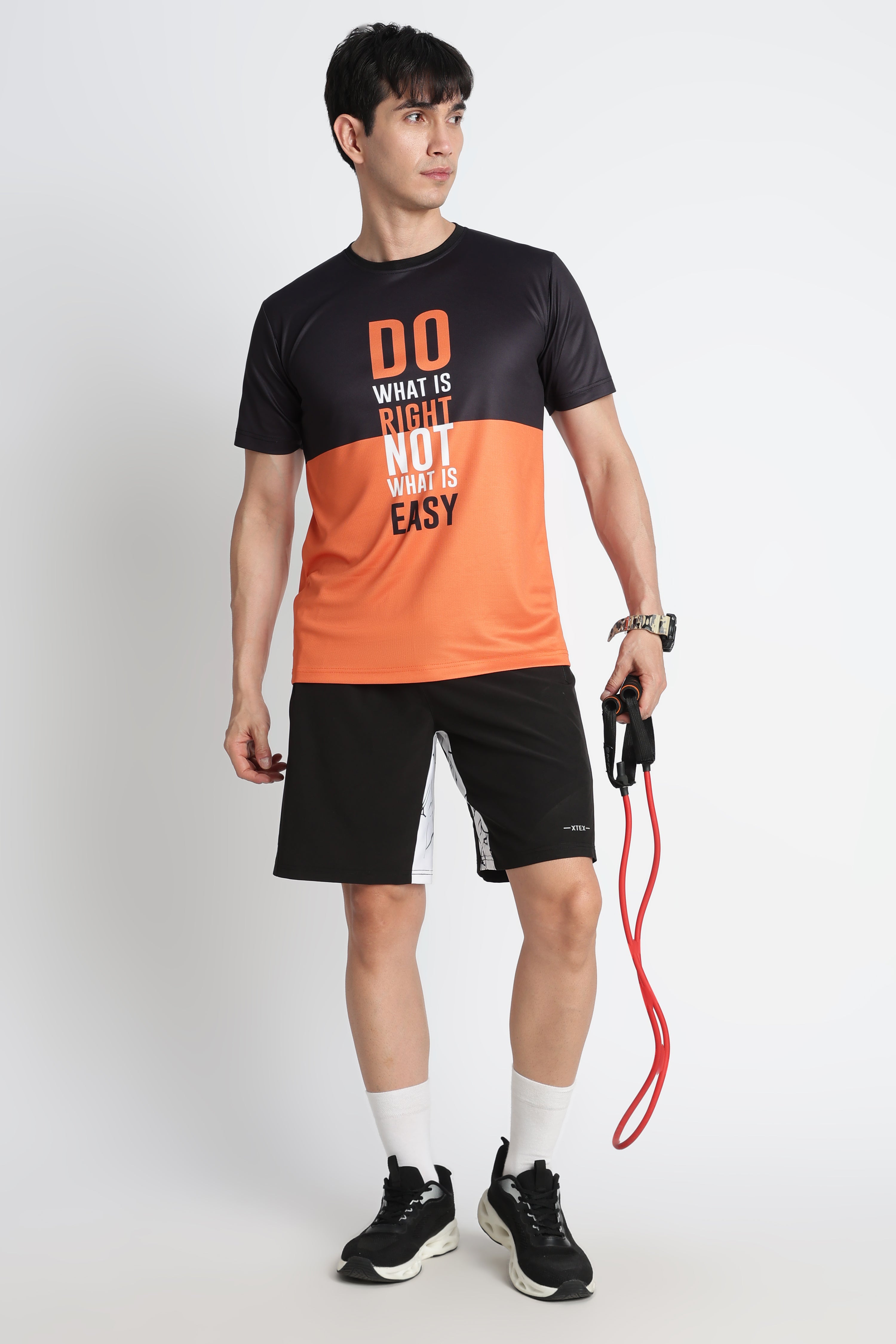 Black-Orange Activewear Jersey – Stop. Pause . Play