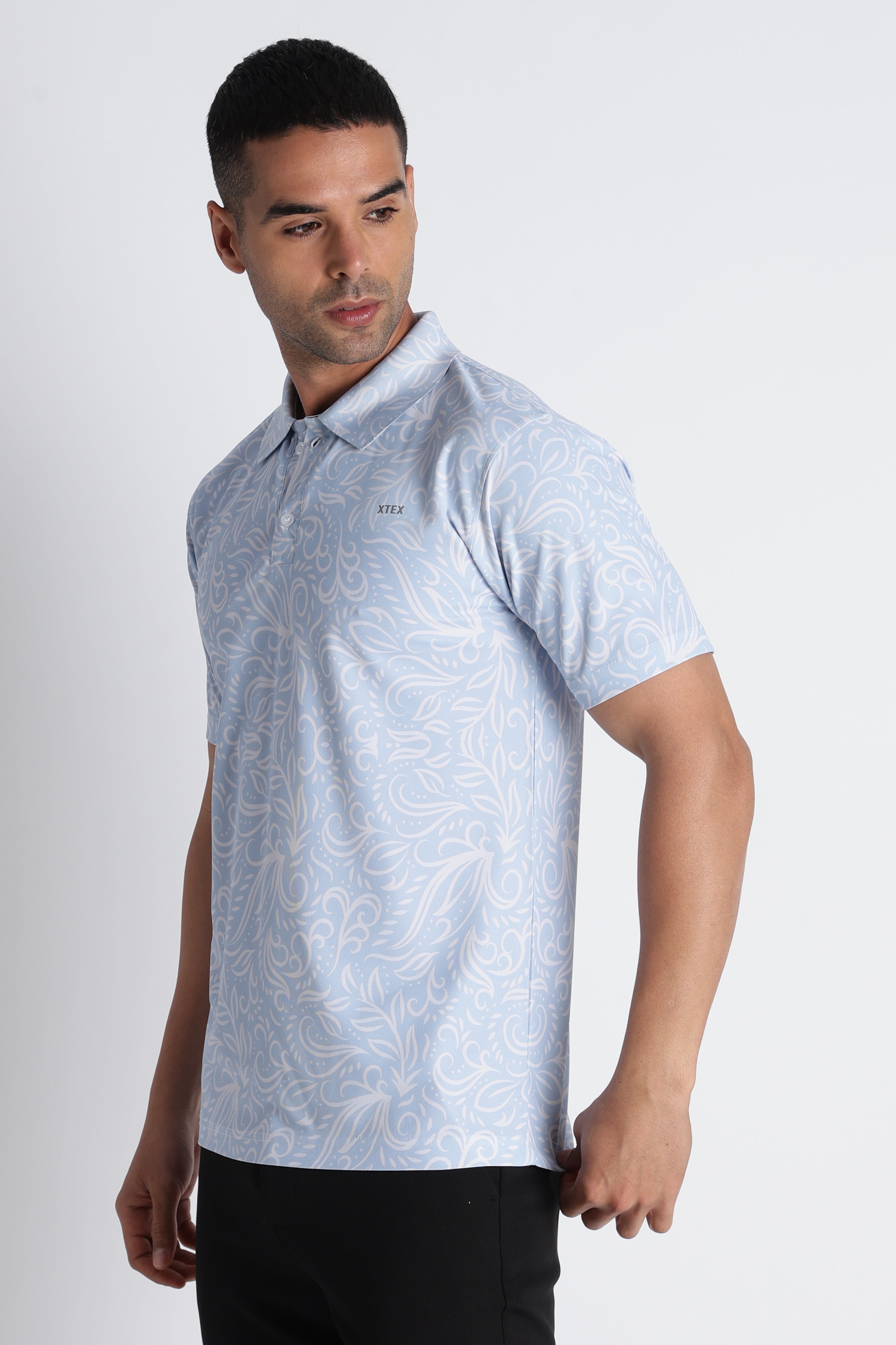 XTEX UPF 50 Sky Blue Polos
