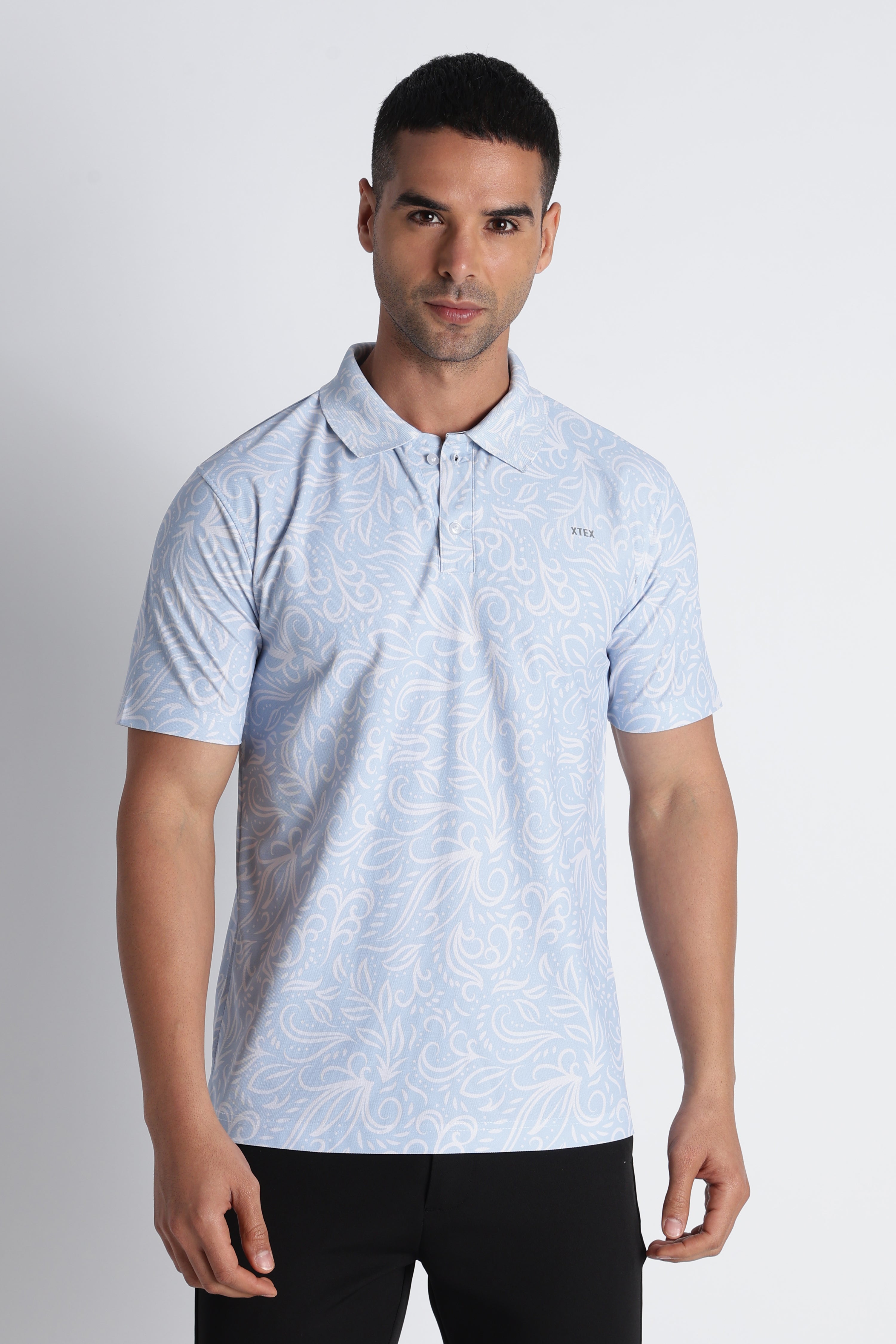 XTEX UPF 50 Sky Blue Polos