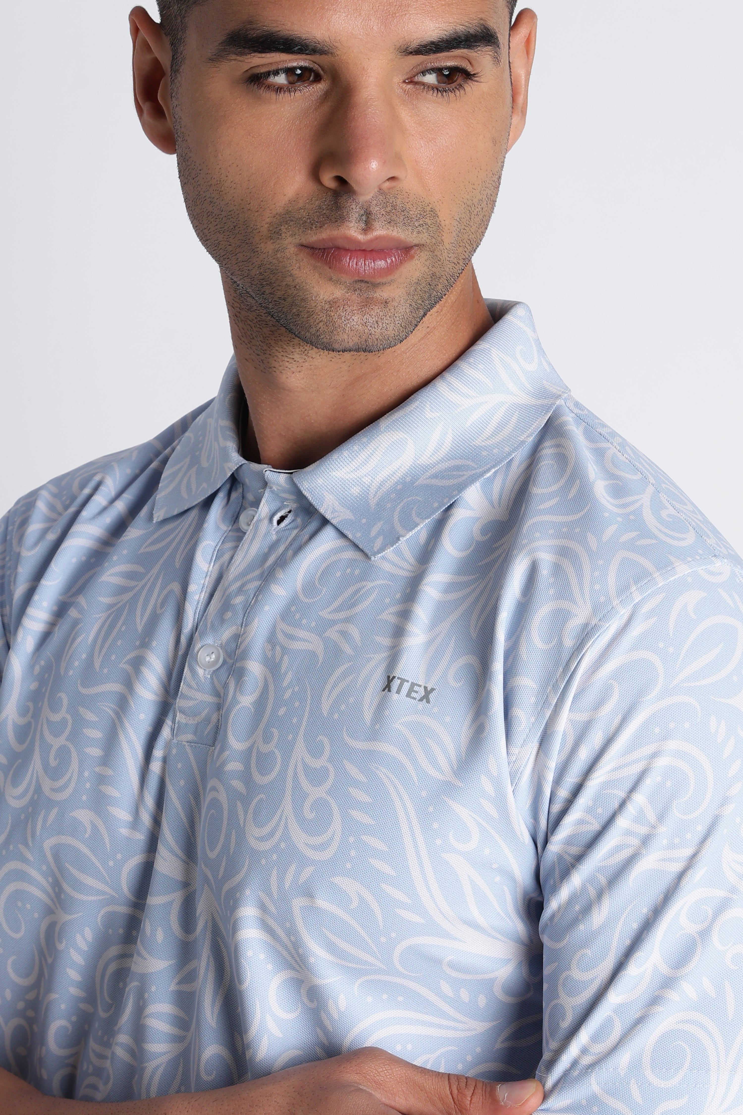 XTEX UPF 50 Sky Blue Polos