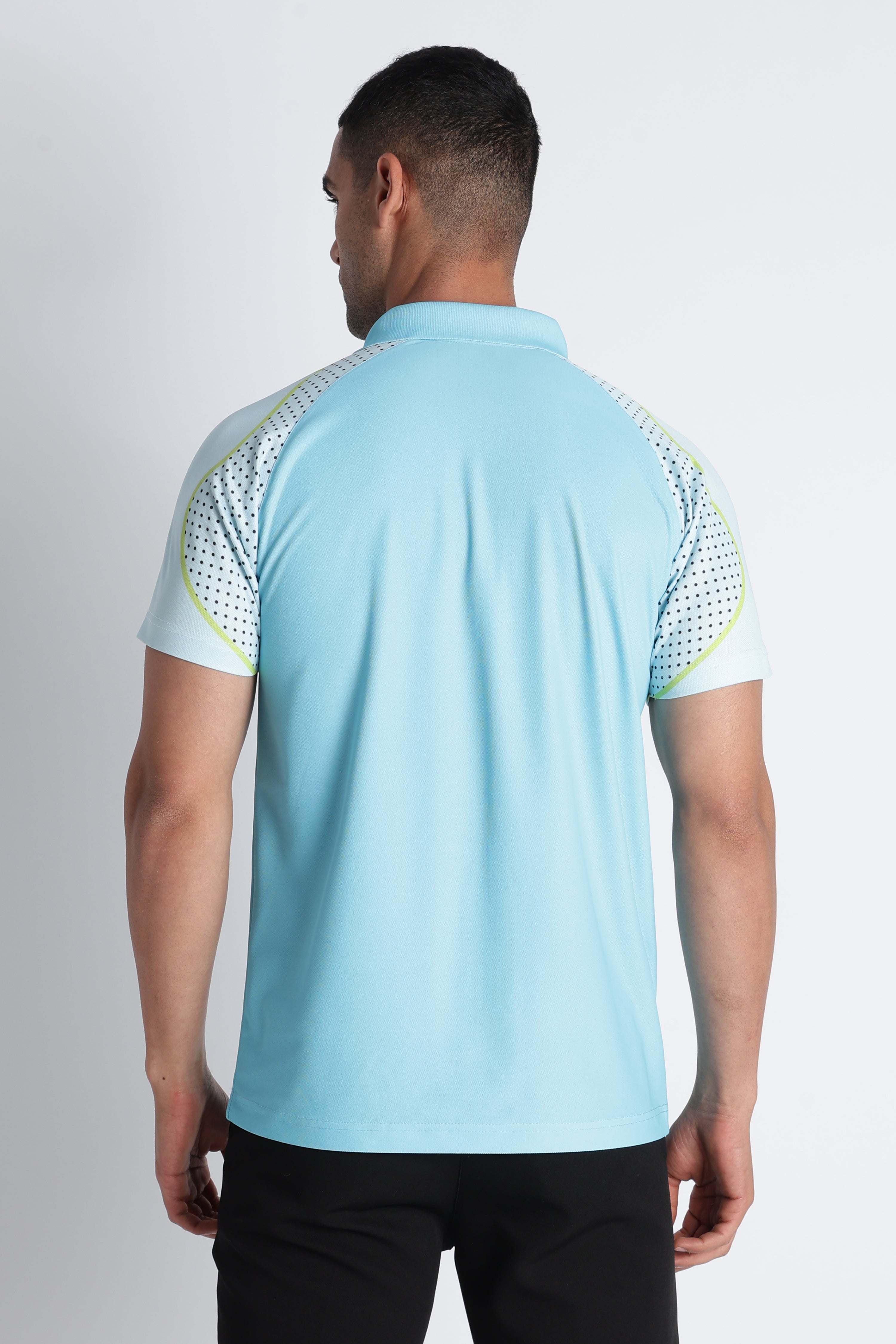 Sky Blue Performance Polo | Antimicrobial & UPF 50
