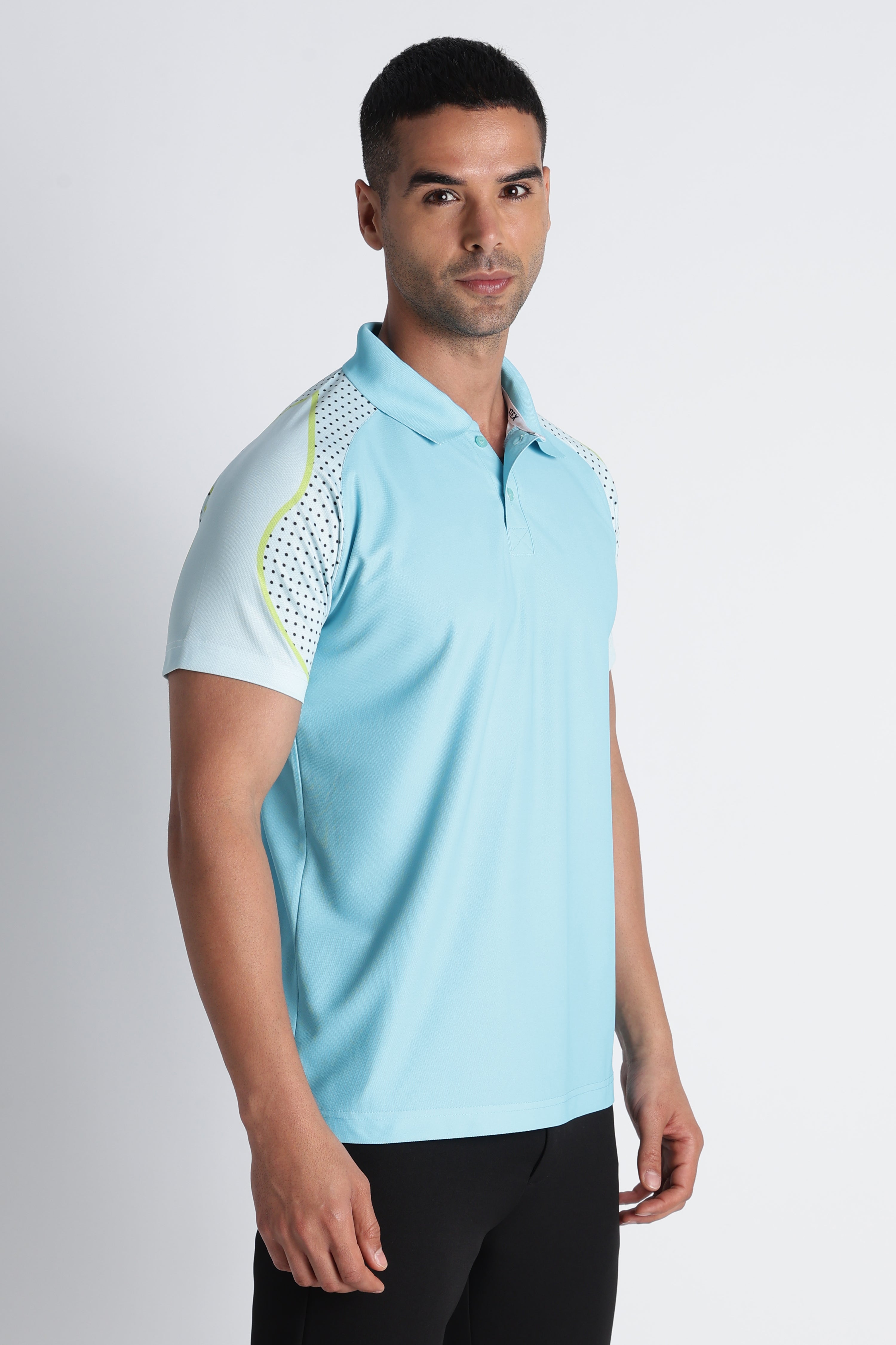 Sky Blue Performance Polo | Antimicrobial & UPF 50